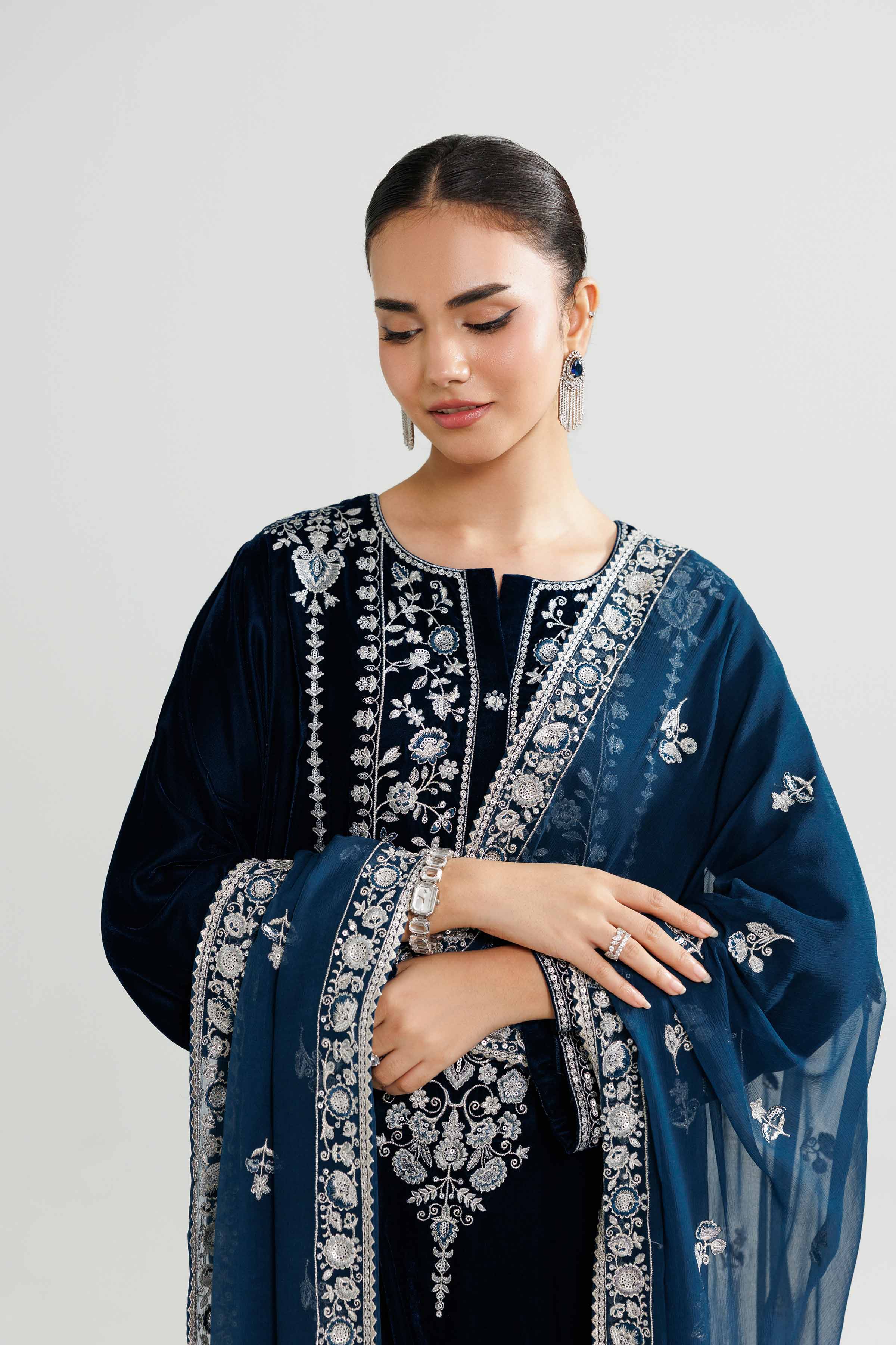 3 Piece - Embroidered Suit - 42519664 for Women - Ready to Stitch Collection | Nishat | Shop Online