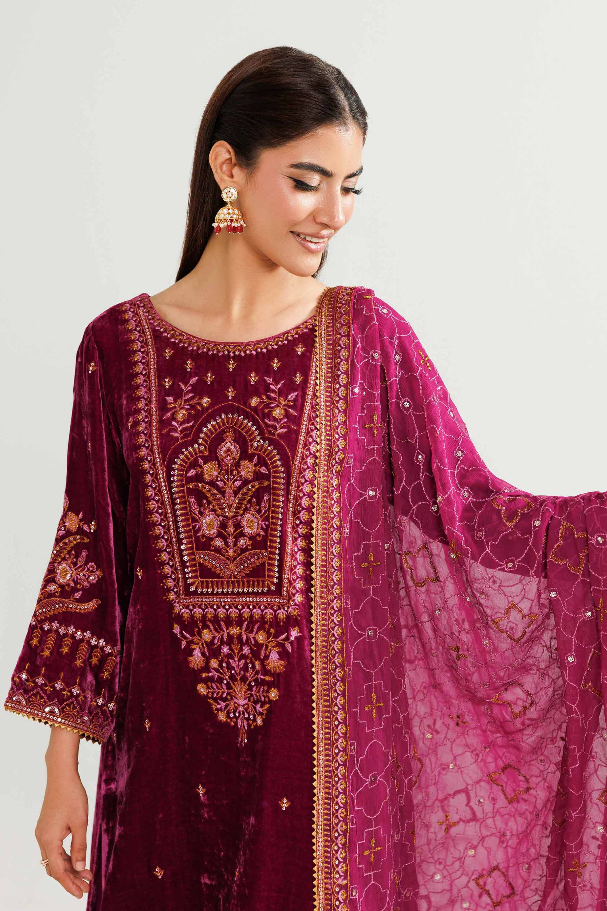 3 Piece - Embroidered Suit - 42519666 for Women - Unstitched Collection | Nishat | Shop Online