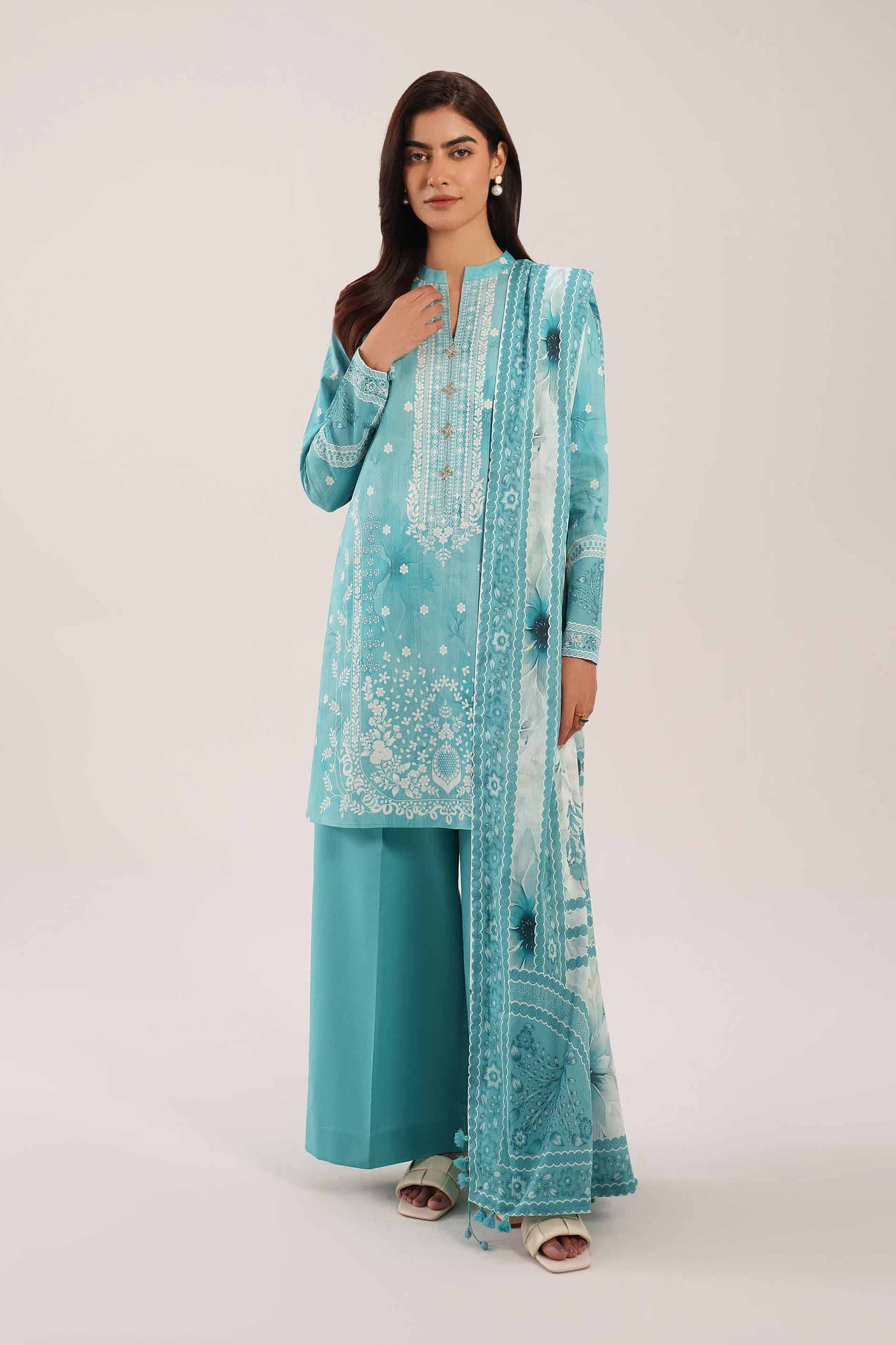 2 Piece - Digital Printed Suit - 42601001 for Women - Unstitched Collection | Nishat | Shop Online