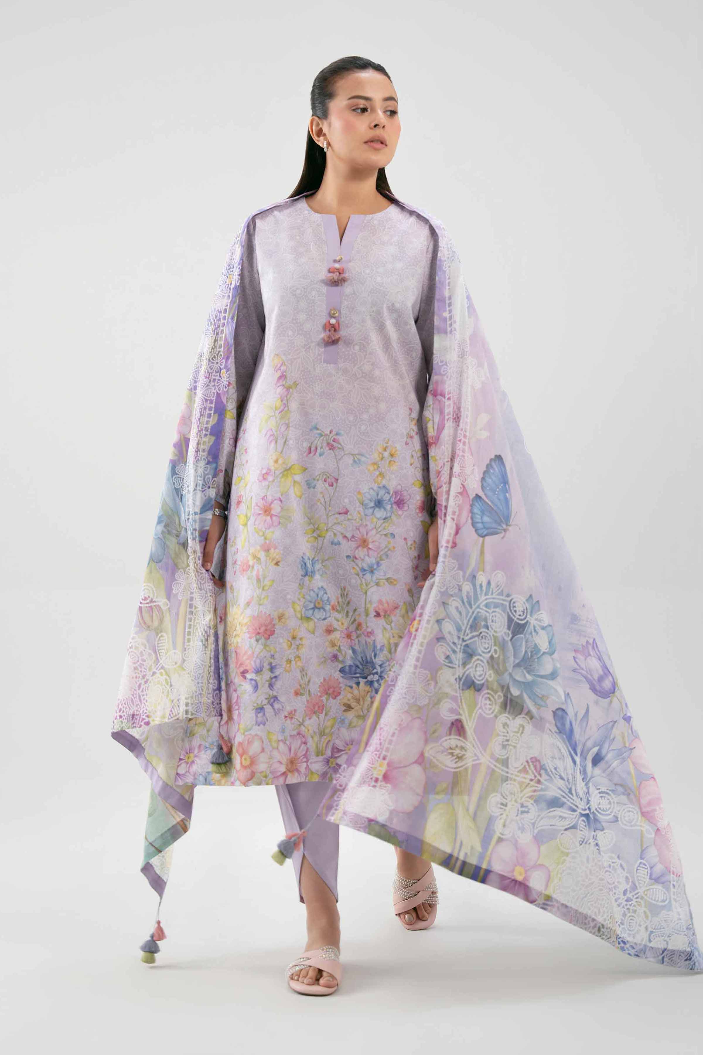 2 Piece - Digital Printed Suit - 42601010 for Women - Unstitched Collection | Nishat | Shop Online