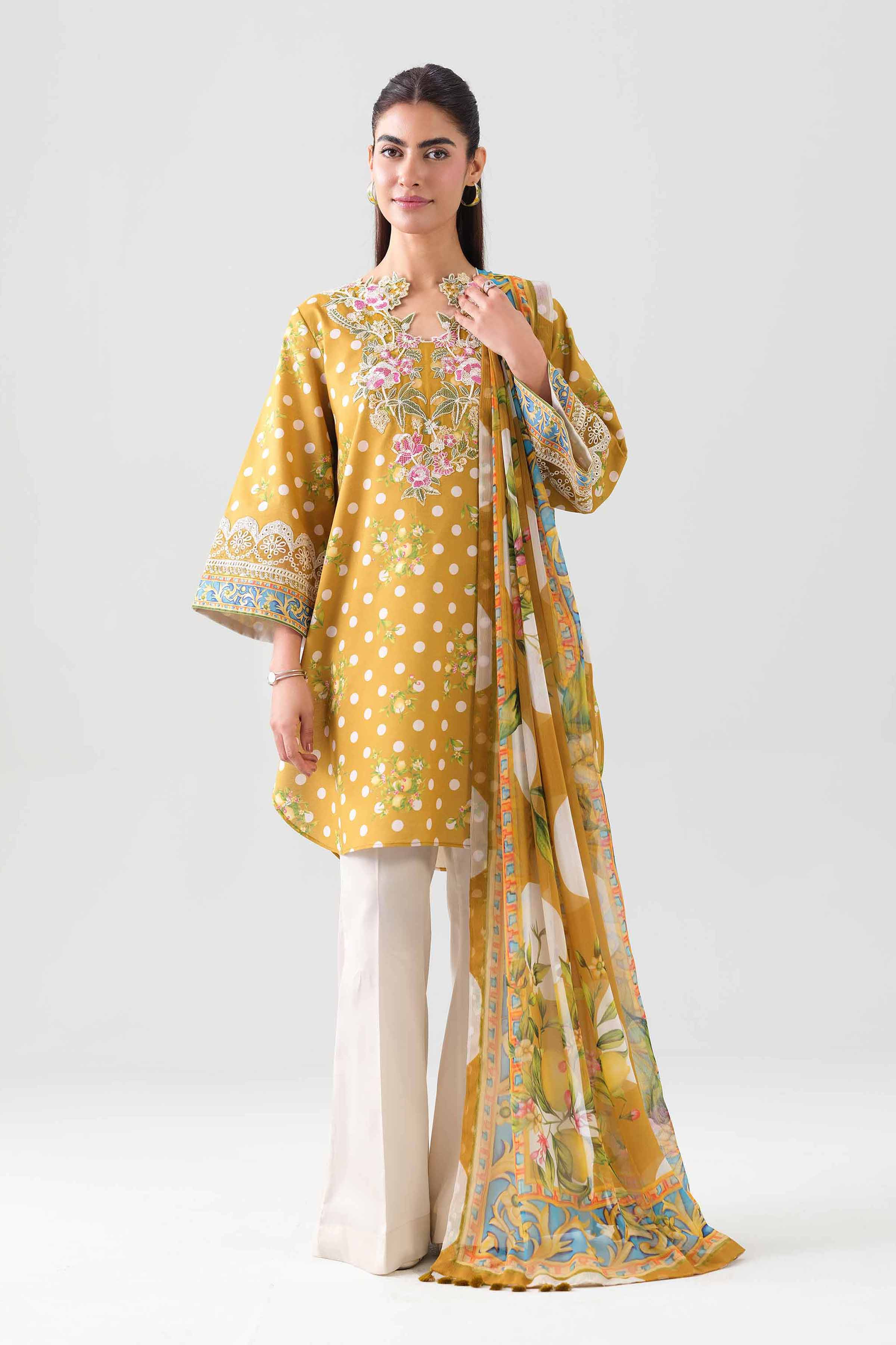 2 Piece - Digital Printed Embroidered Suit - 42601011 for Women - Unstitched Collection | Nishat | Shop Online