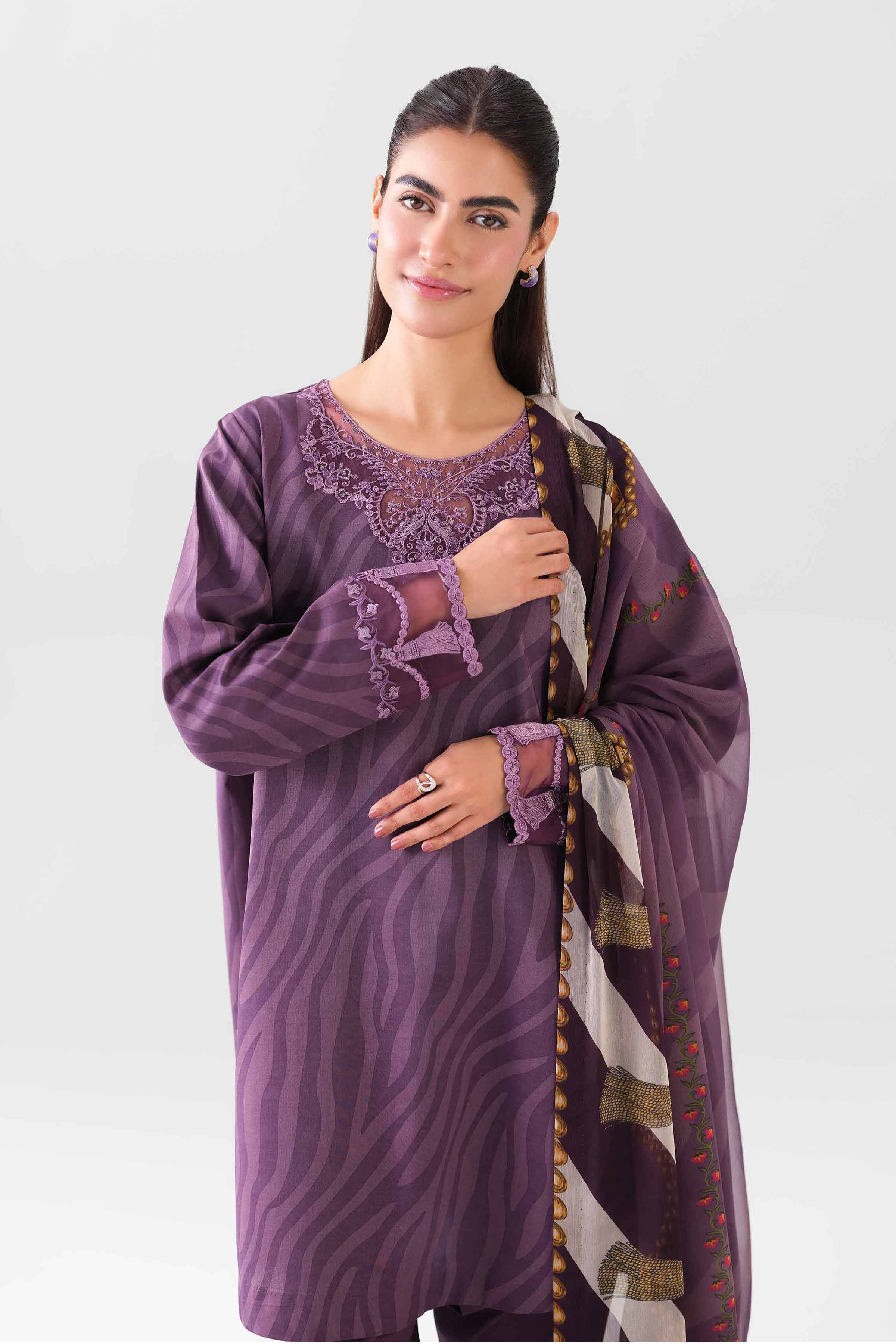 2 Piece - Digital Printed Embroidered Suit - 42601012 for Women - Unstitched Collection | Nishat | Shop Online