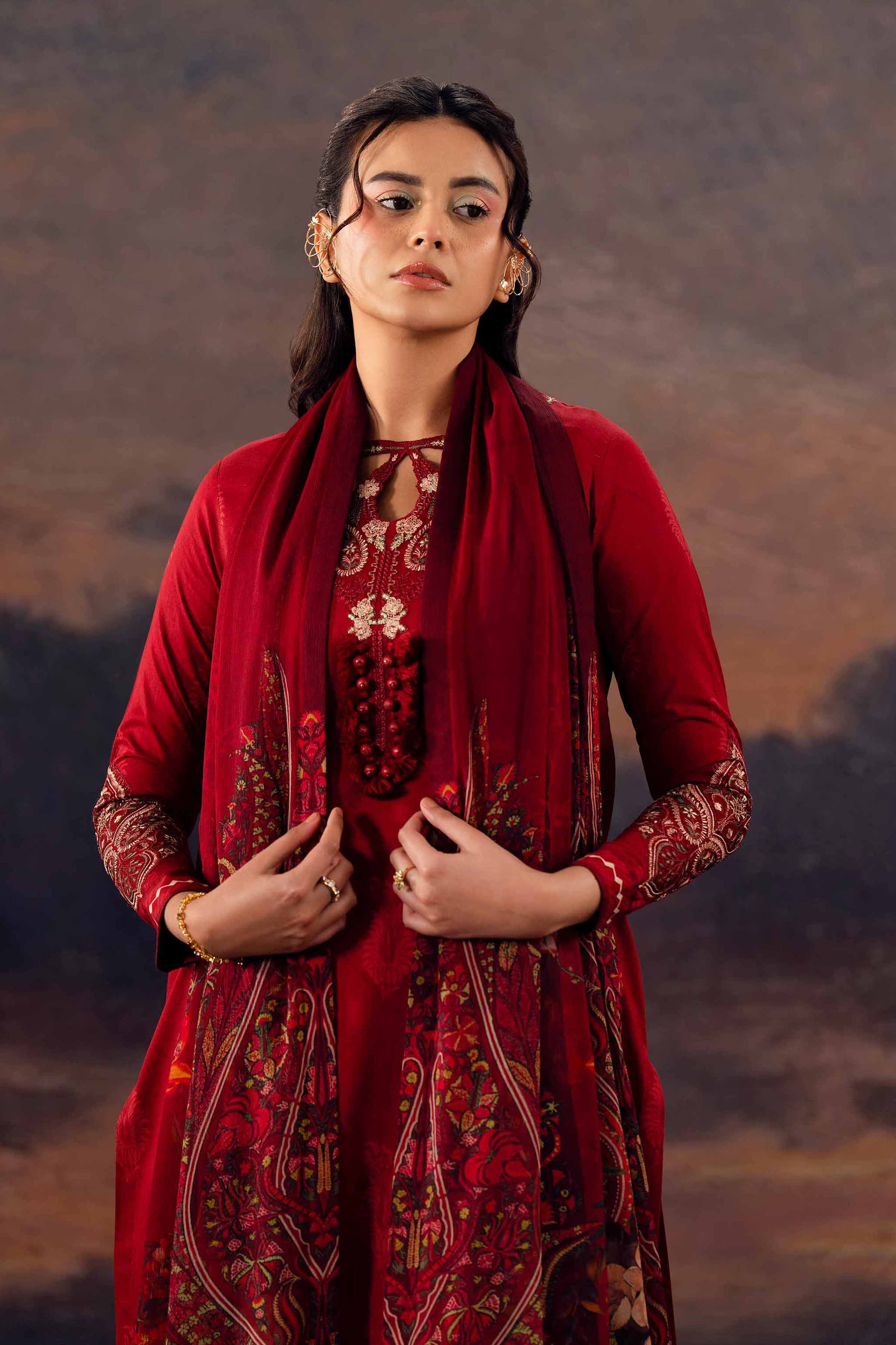 2 Piece - Digital Printed Embroidered Suit - 42601014 for Women - Unstitched Collection | Nishat | Shop Online