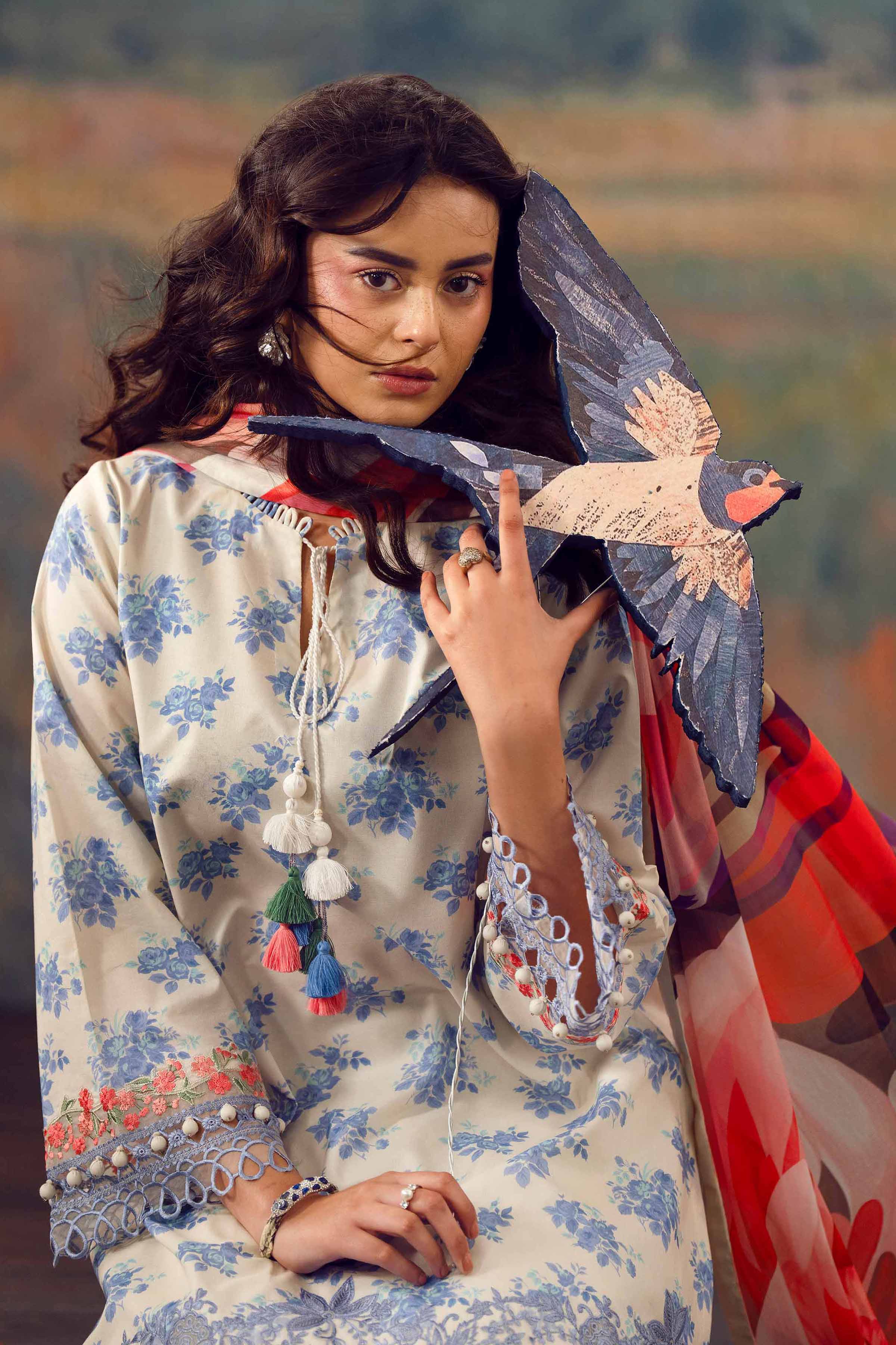 2 Piece - Digital Printed Embroidered Suit - 42601020 for Women - Unstitched Collection | Nishat | Shop Online