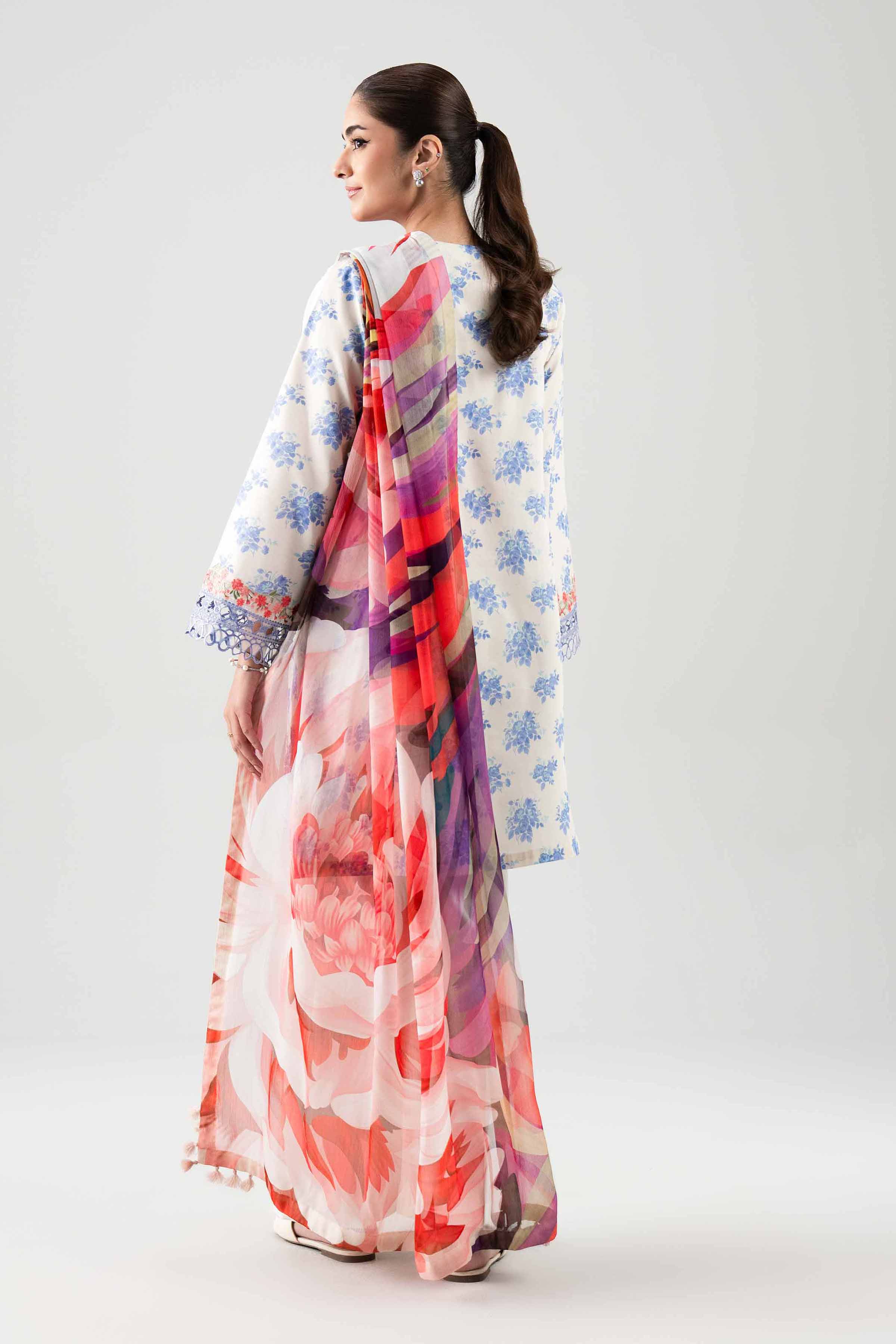 2 Piece - Digital Printed Embroidered Suit - 42601020