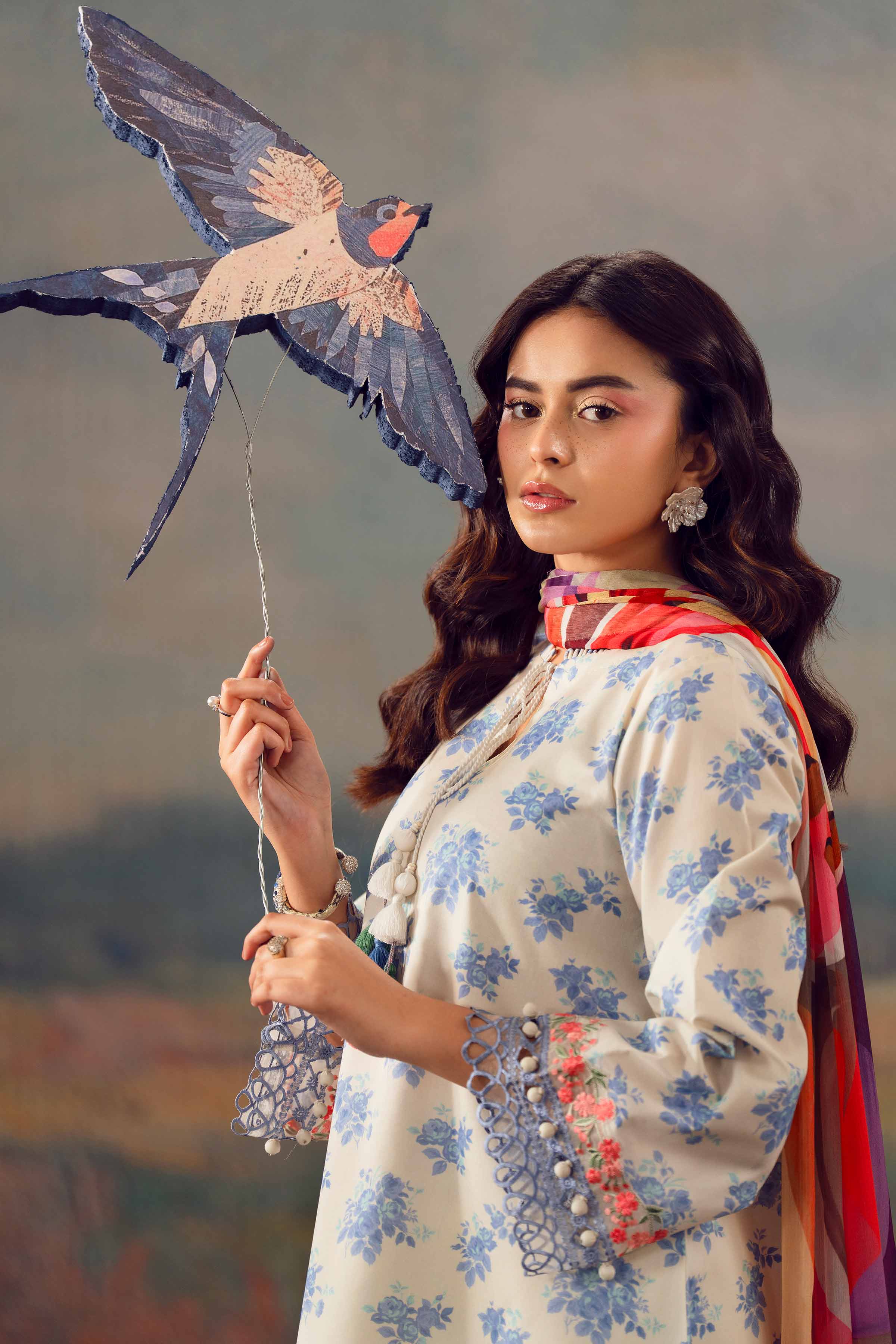 2 Piece - Digital Printed Embroidered Suit - 42601020 for Women - Unstitched Collection | Nishat | Shop Online