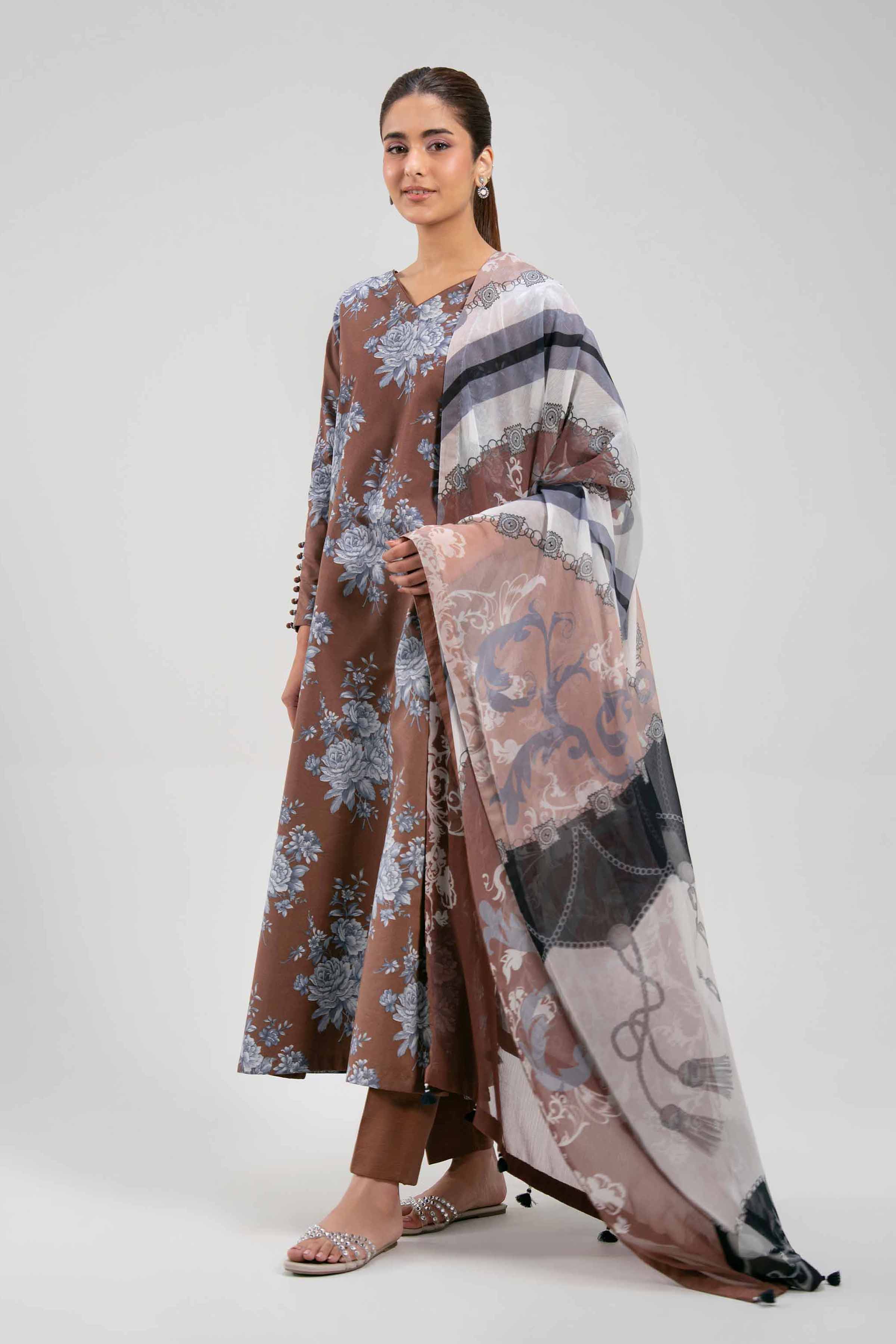 2 Piece - Digital Printed Suit - 42601023 for Women - Unstitched Collection | Nishat | Shop Online