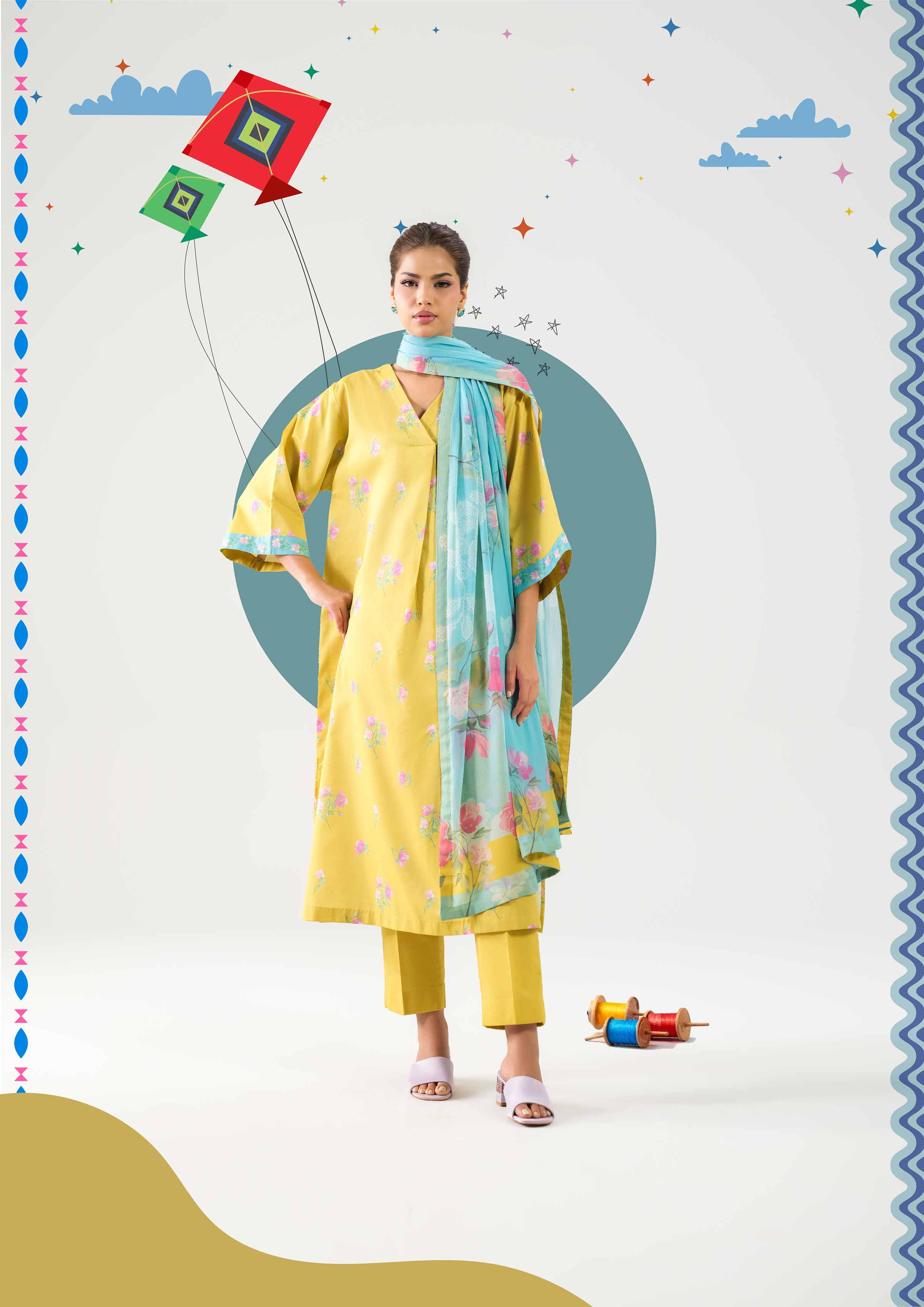 2 Piece - Digital Printed Suit - 42601027