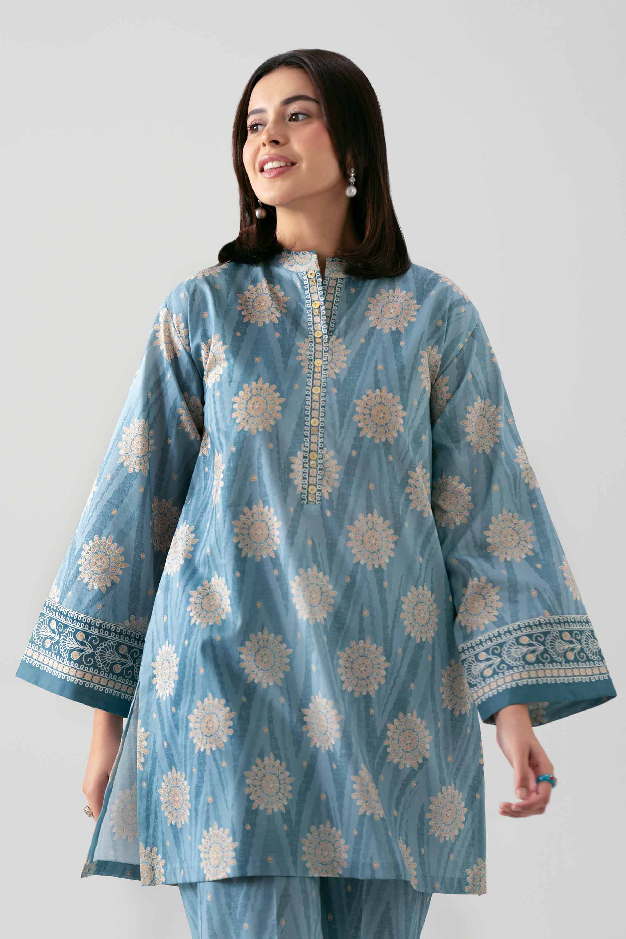 2 Piece - Printed Suit - 42601043 for Women - Unstitched Collection | Nishat | Shop Online