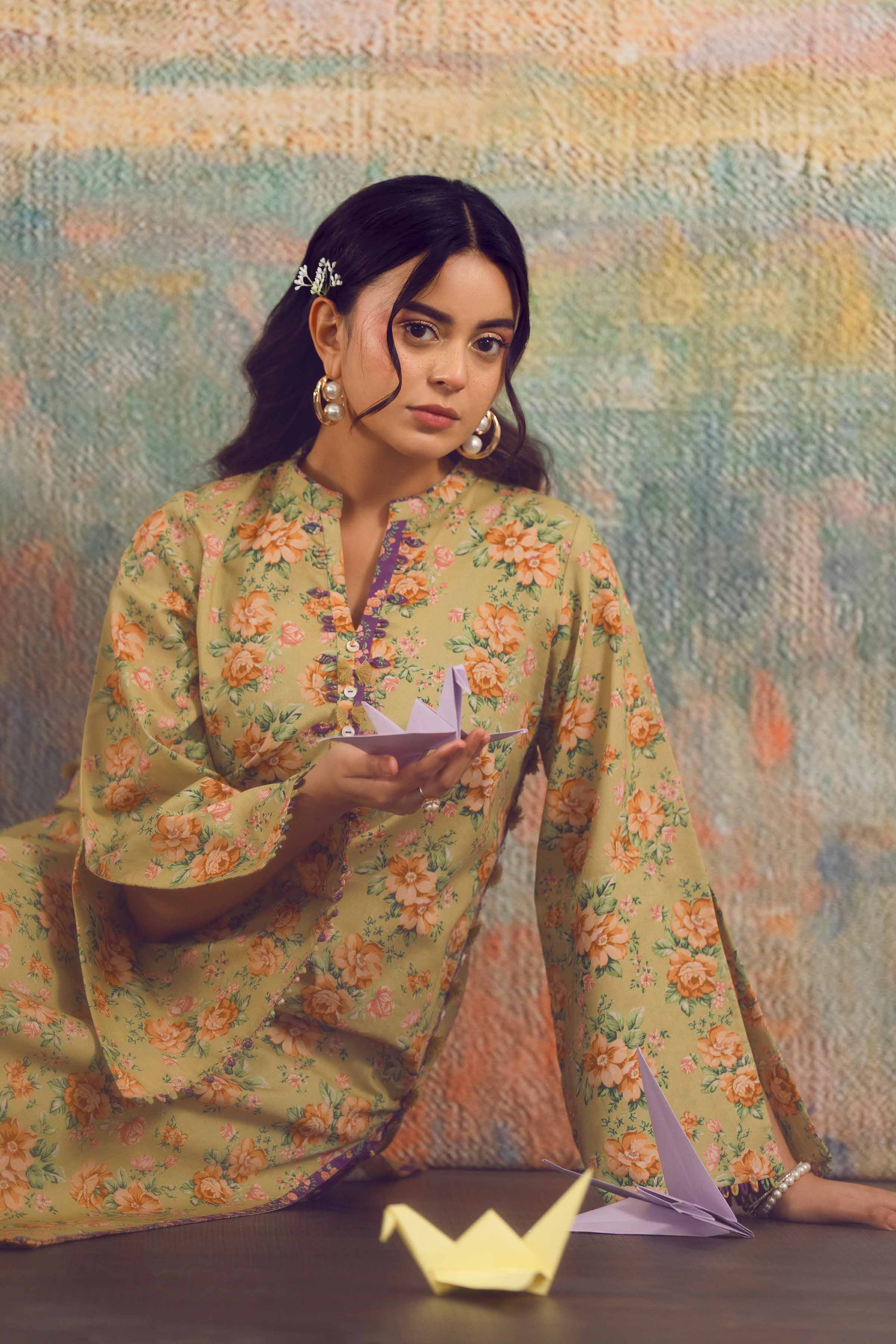 2 Piece - Printed Suit - 42601049 for Women - Unstitched Collection | Nishat | Shop Online