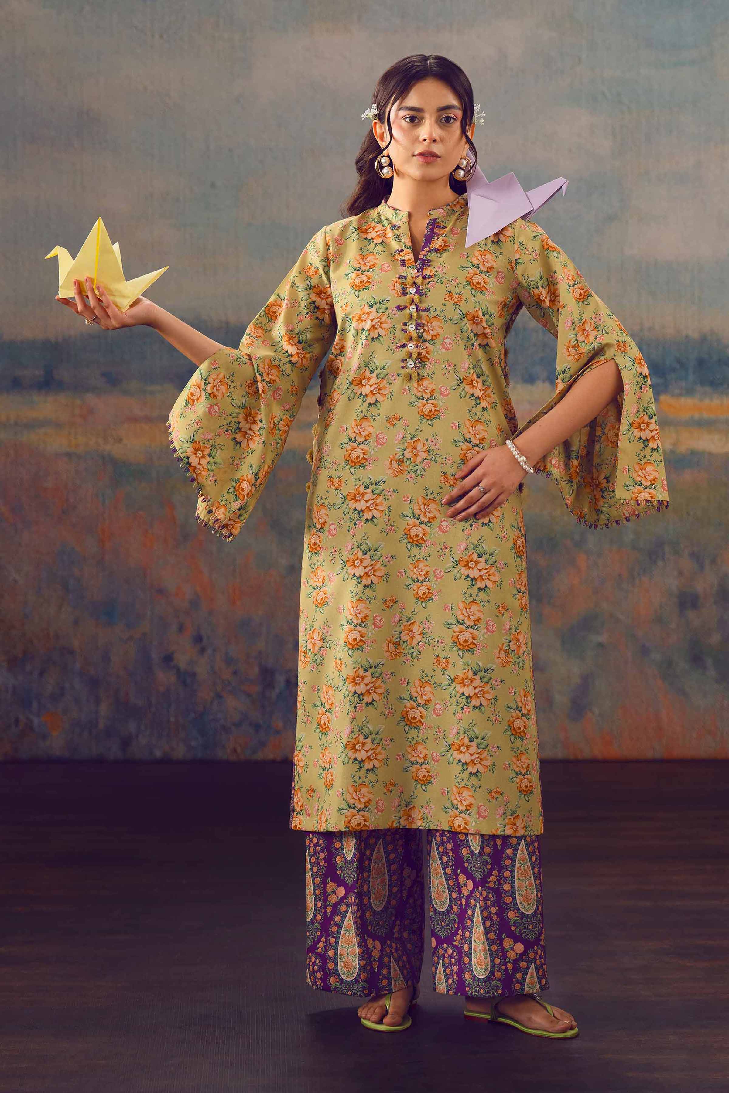2 Piece - Printed Suit - 42601049 for Women - Unstitched Collection | Nishat | Shop Online