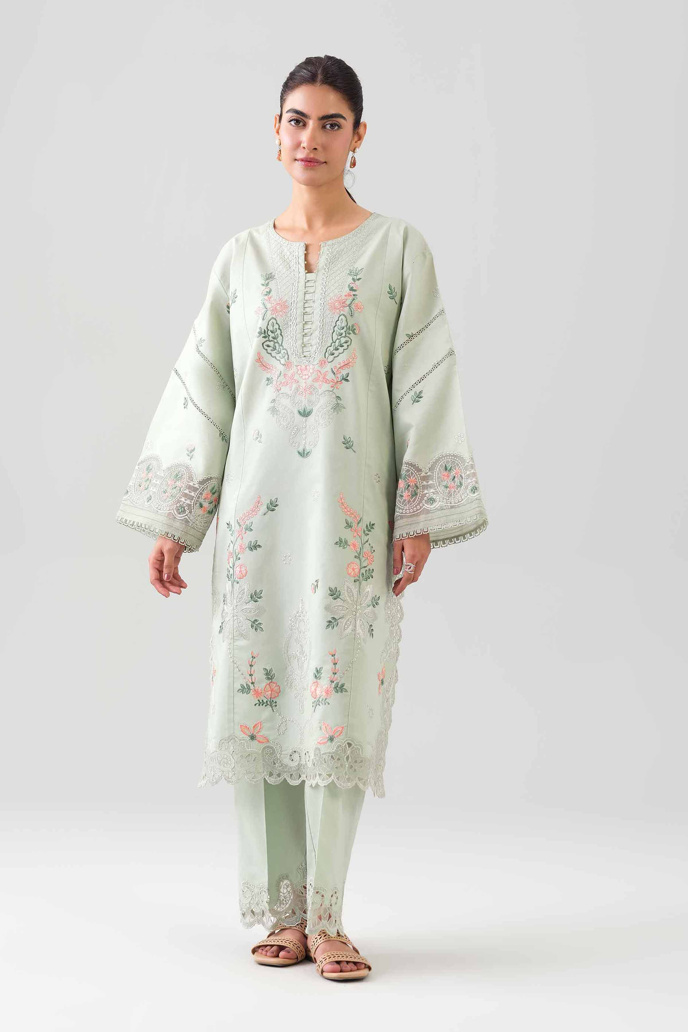 2 Piece - Embroidered Suit - 42601051 for Women - Unstitched Collection | Nishat | Shop Online