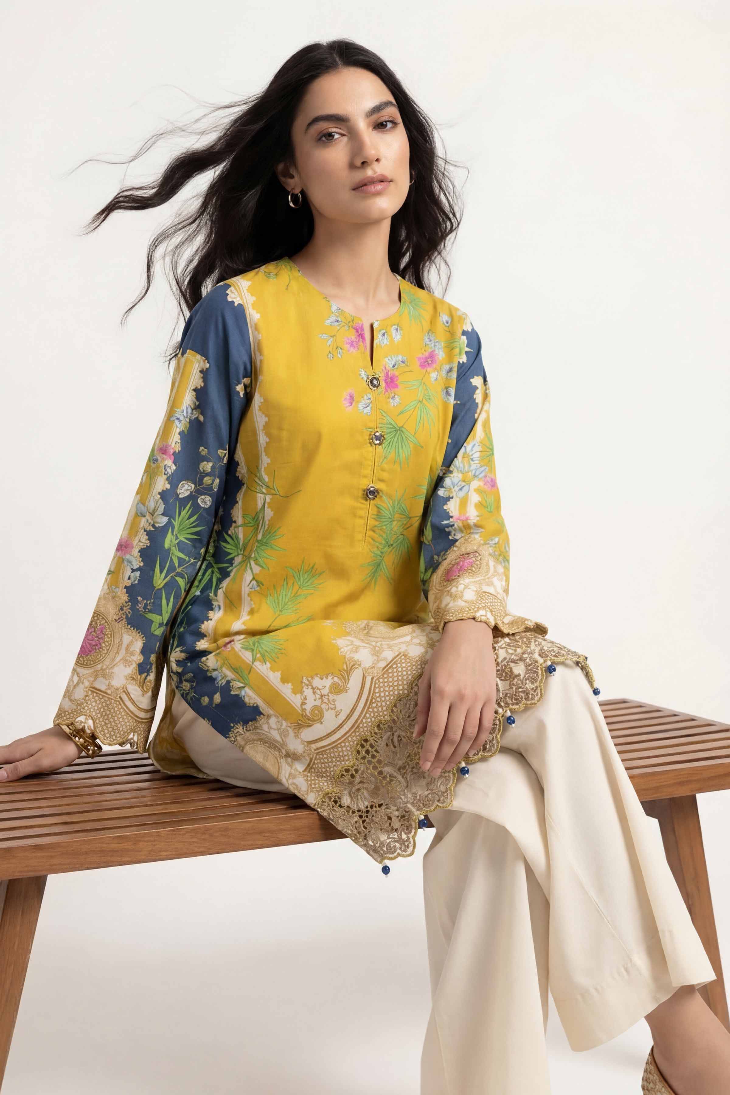 2 Piece - Digital Printed Embroidered Suit - 42601056 for Women - Unstitched Collection | Nishat | Shop Online