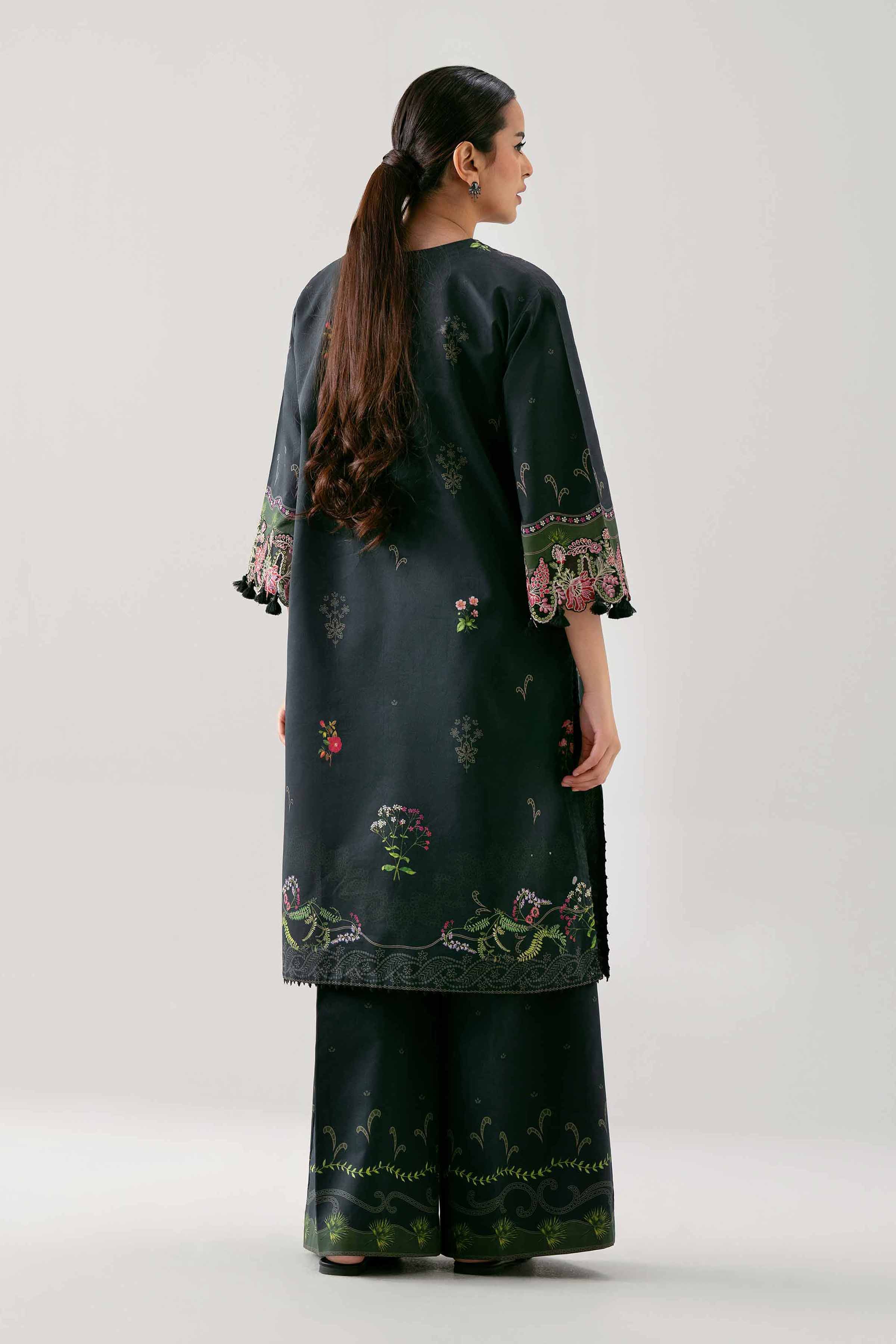 2 Piece - Digital Printed Embroidered Suit - 42601058