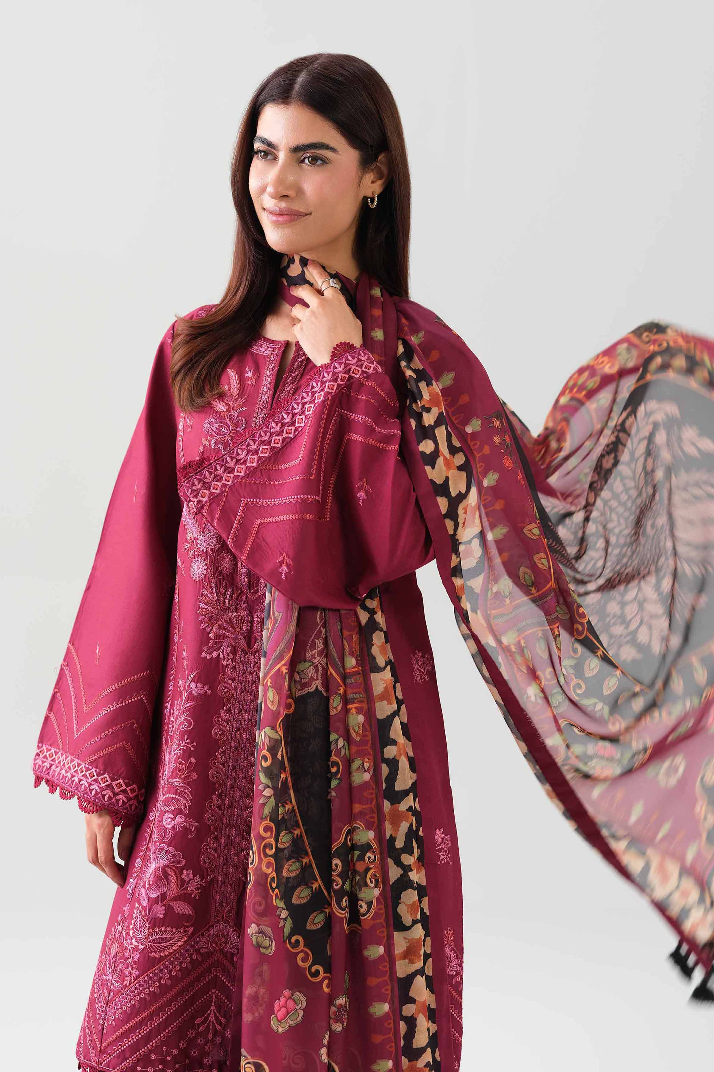 3 Piece - Digital Printed Embroidered Suit - 42601072 for Women - Unstitched Collection | Nishat | Shop Online