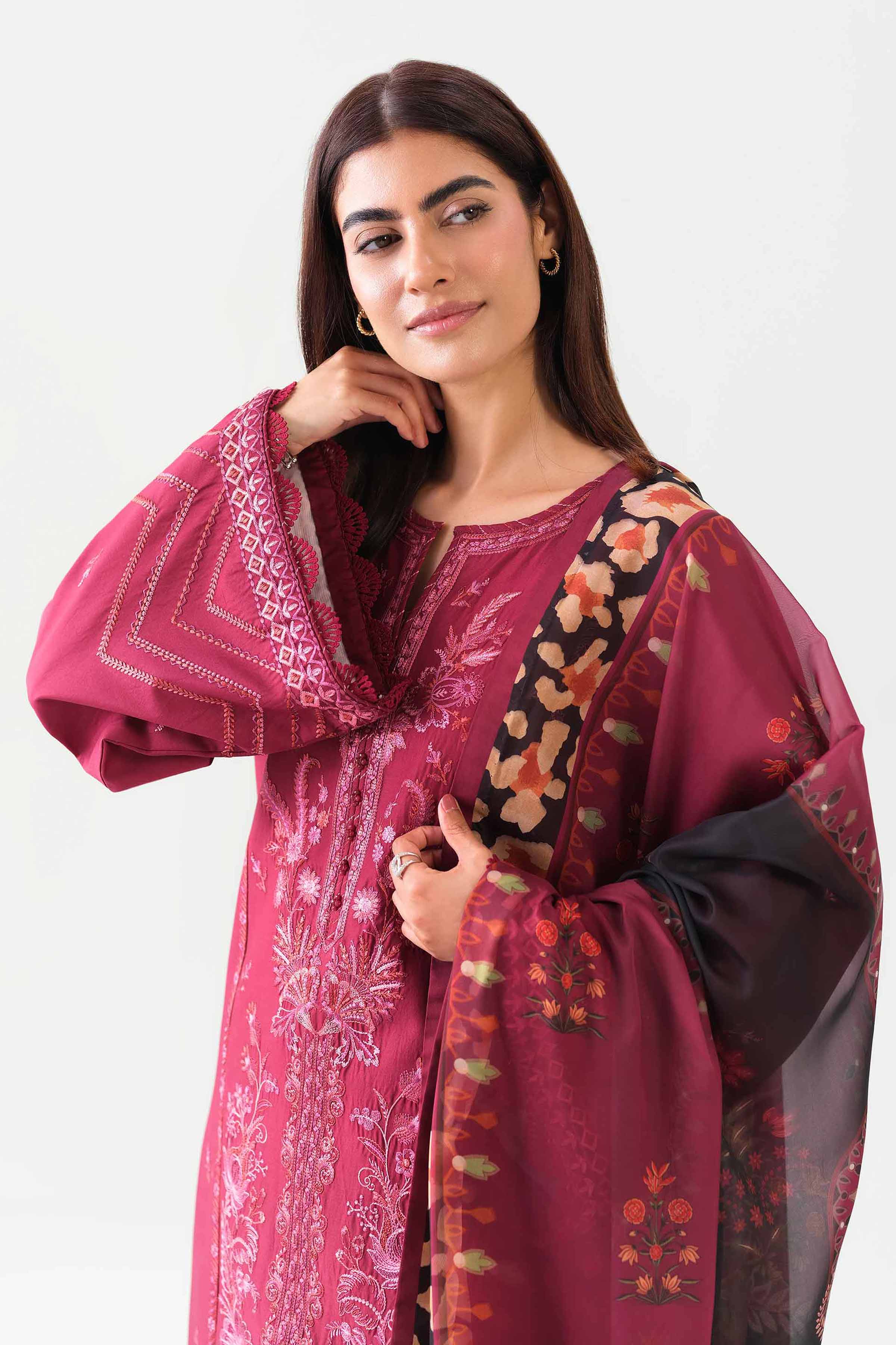 3 Piece - Digital Printed Embroidered Suit - 42601072 for Women - Unstitched Collection | Nishat | Shop Online