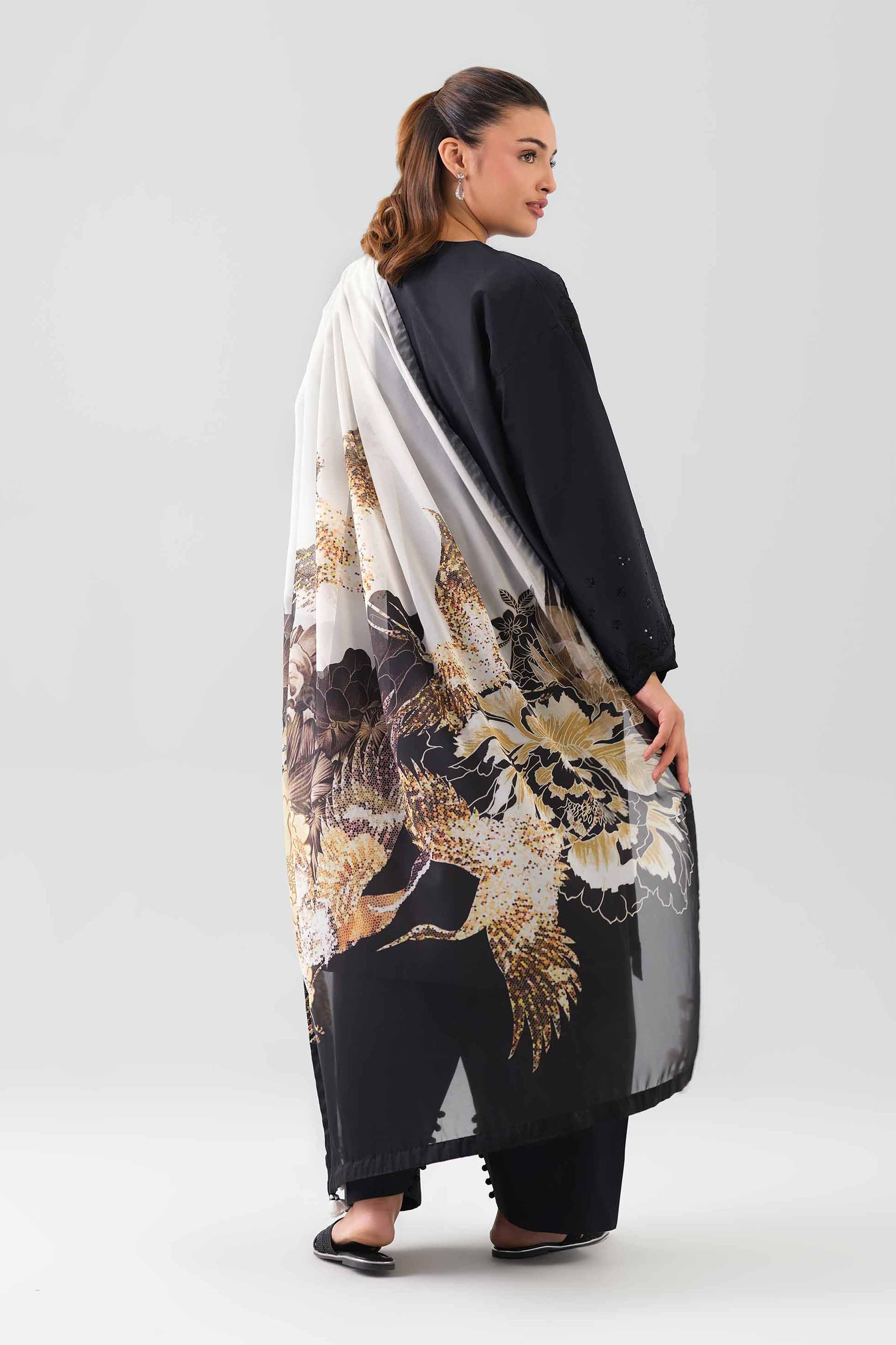 3 Piece - Digital Printed Embroidered Suit - 42601075