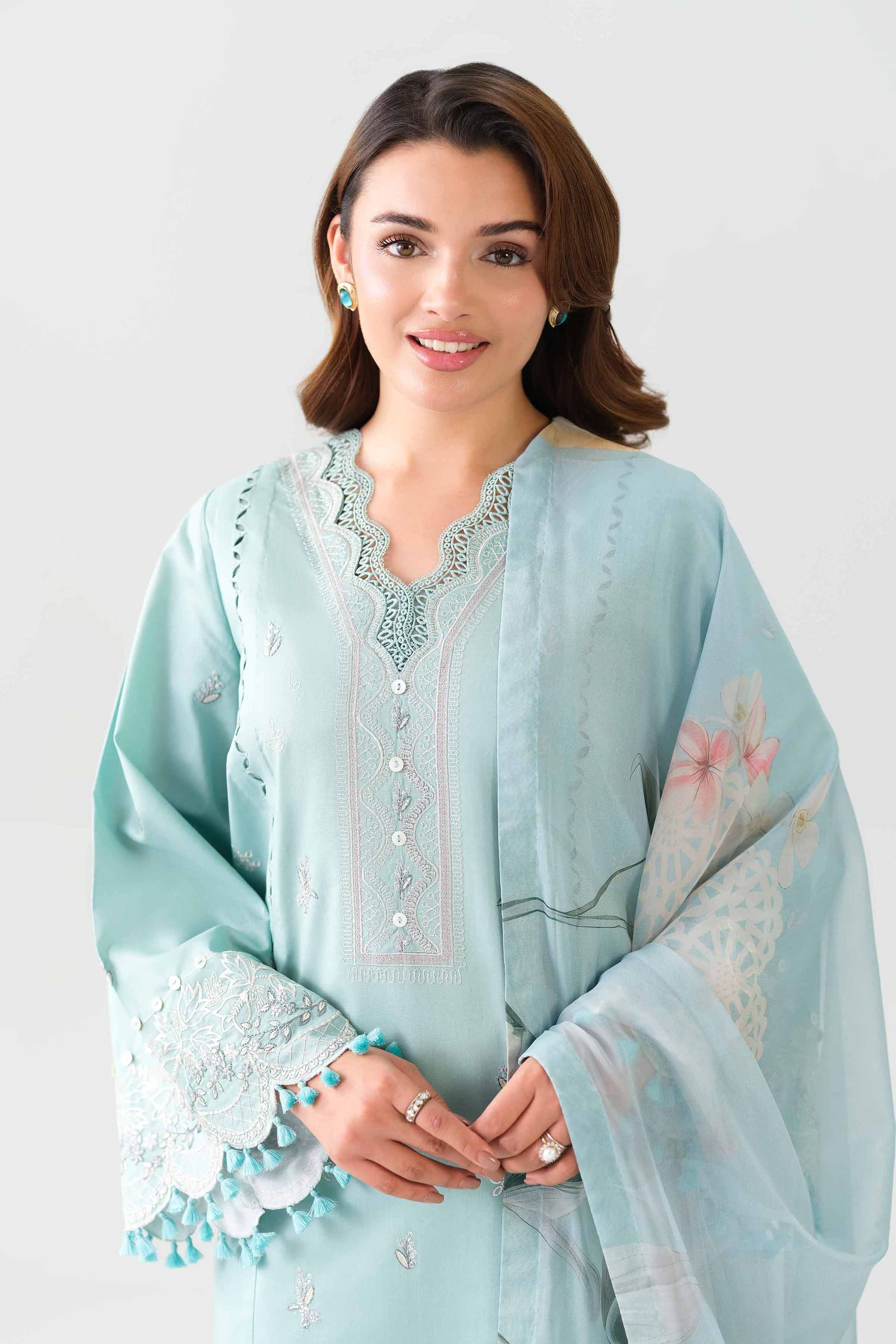 3 Piece - Digital Printed Embroidered Suit - 42601078 for Women - Unstitched Collection | Nishat | Shop Online