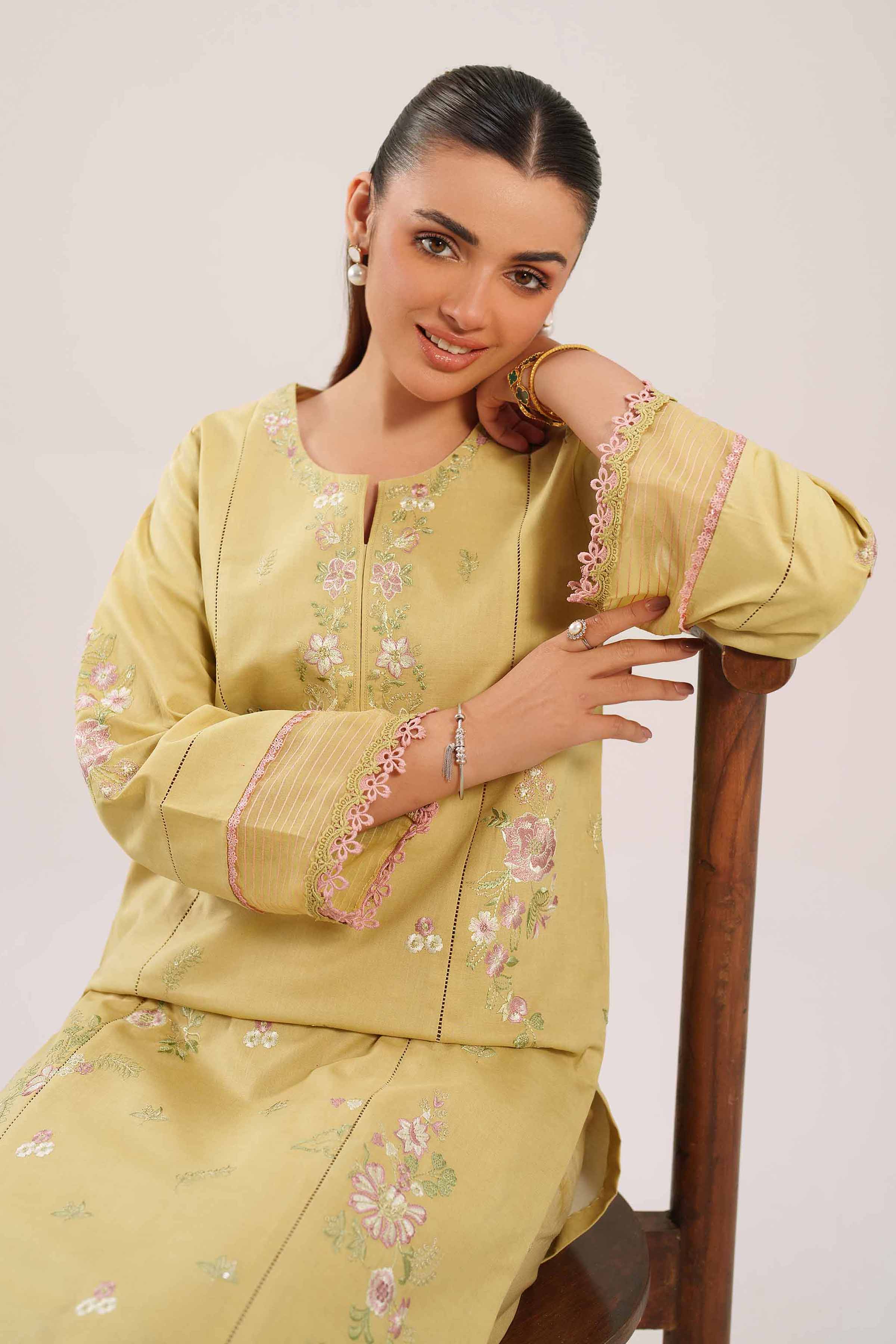 2 Piece - Digital Printed Embroidered Suit - 42601082 for Women - Unstitched Collection | Nishat | Shop Online