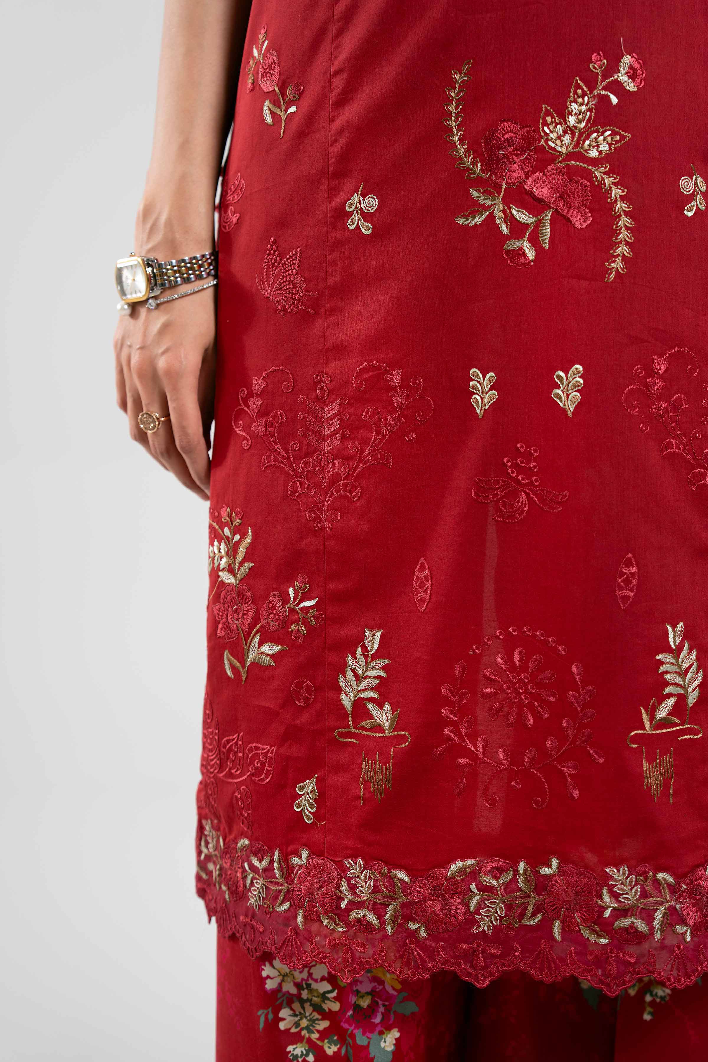 2 Piece - Digital Printed Embroidered Suit - 42601086 for Women - Unstitched Collection | Nishat | Shop Online