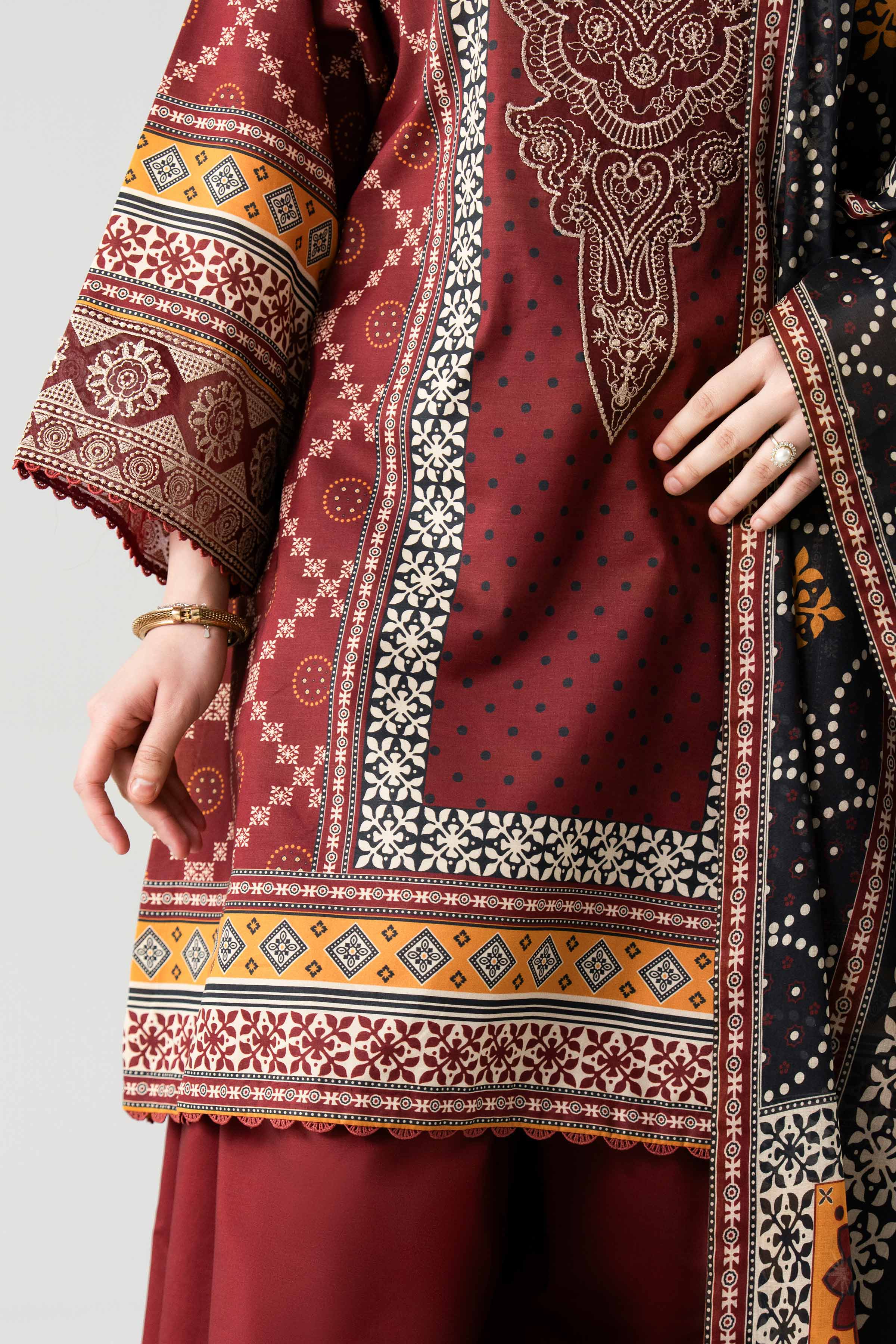 3 Piece - Digital Printed Embroidered Suit - 42601102 for Women - Unstitched Collection | Nishat | Shop Online