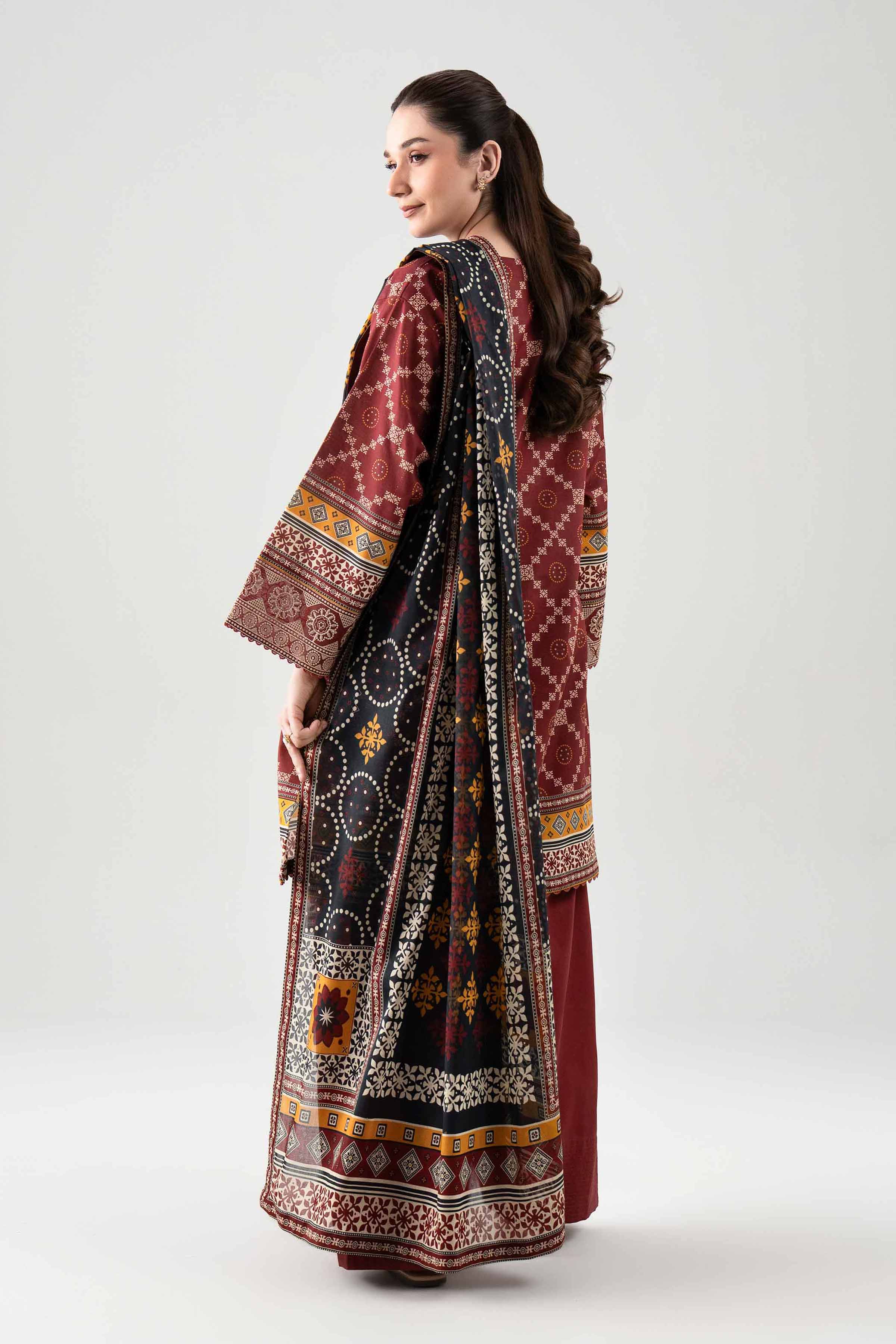 3 Piece - Digital Printed Embroidered Suit - 42601102