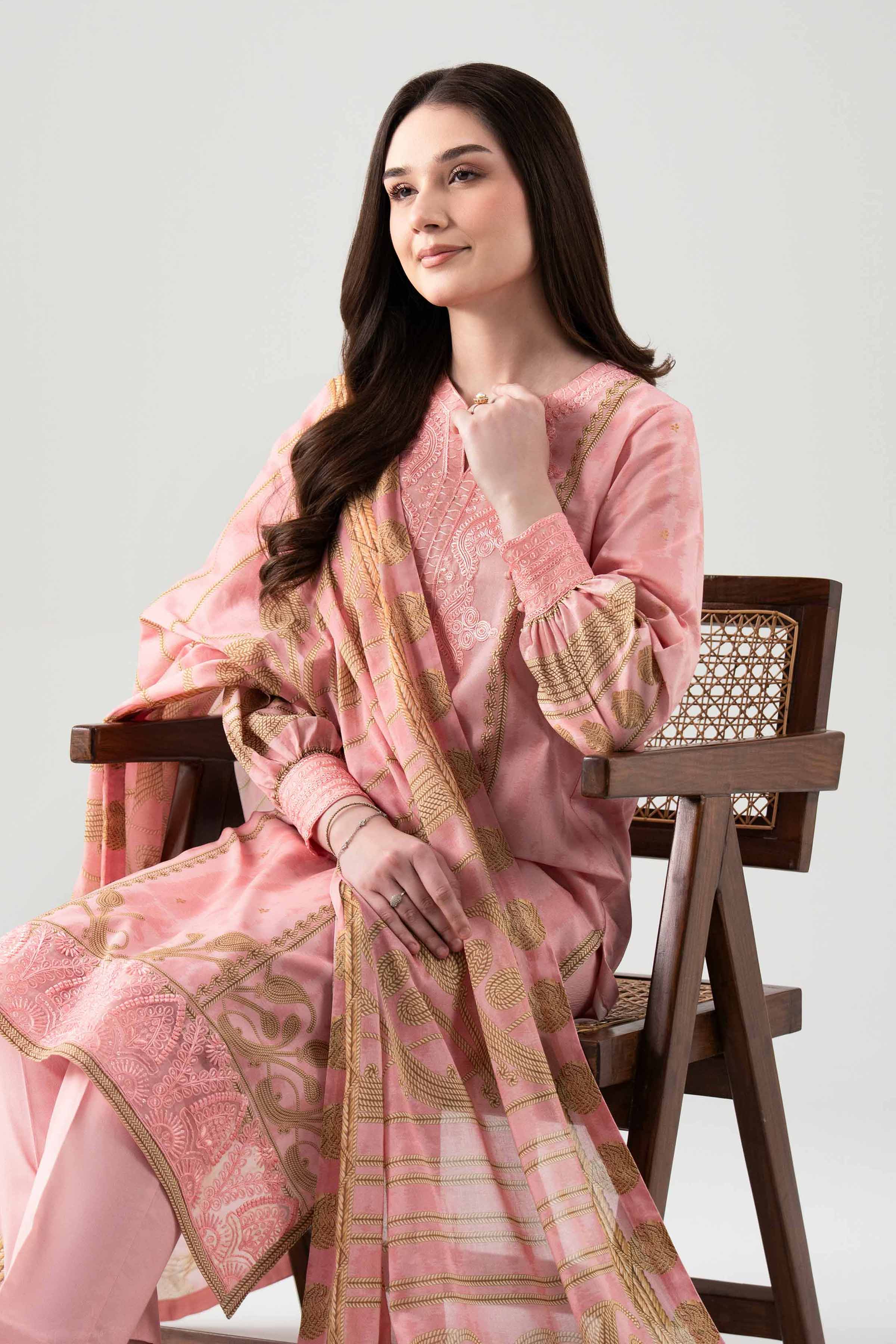 3 Piece - Digital Printed Embroidered Suit - 42601106 for Women - Unstitched Collection | Nishat | Shop Online