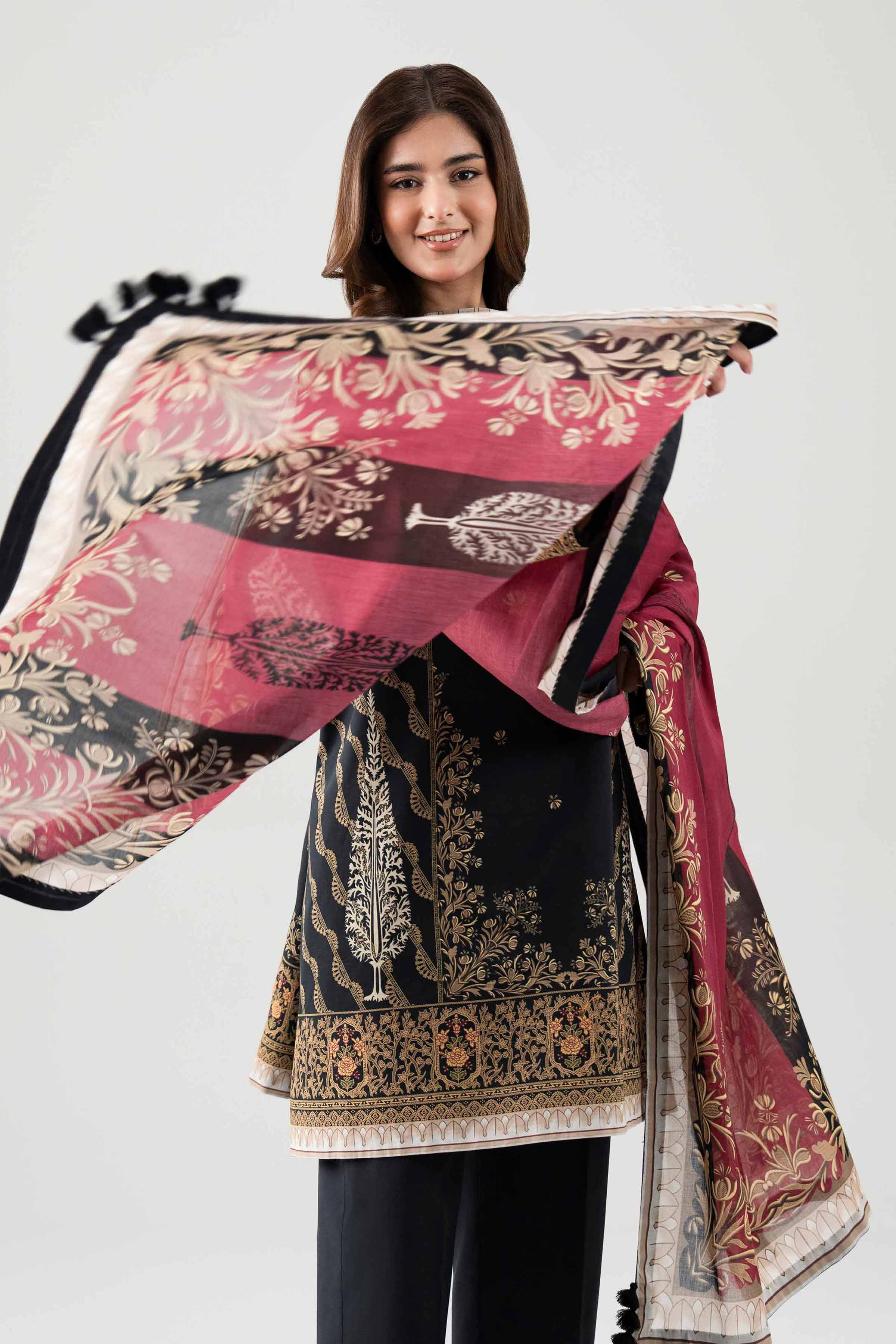 3 Piece - Digital Printed Embroidered Suit - 42601107 for Women - Unstitched Collection | Nishat | Shop Online