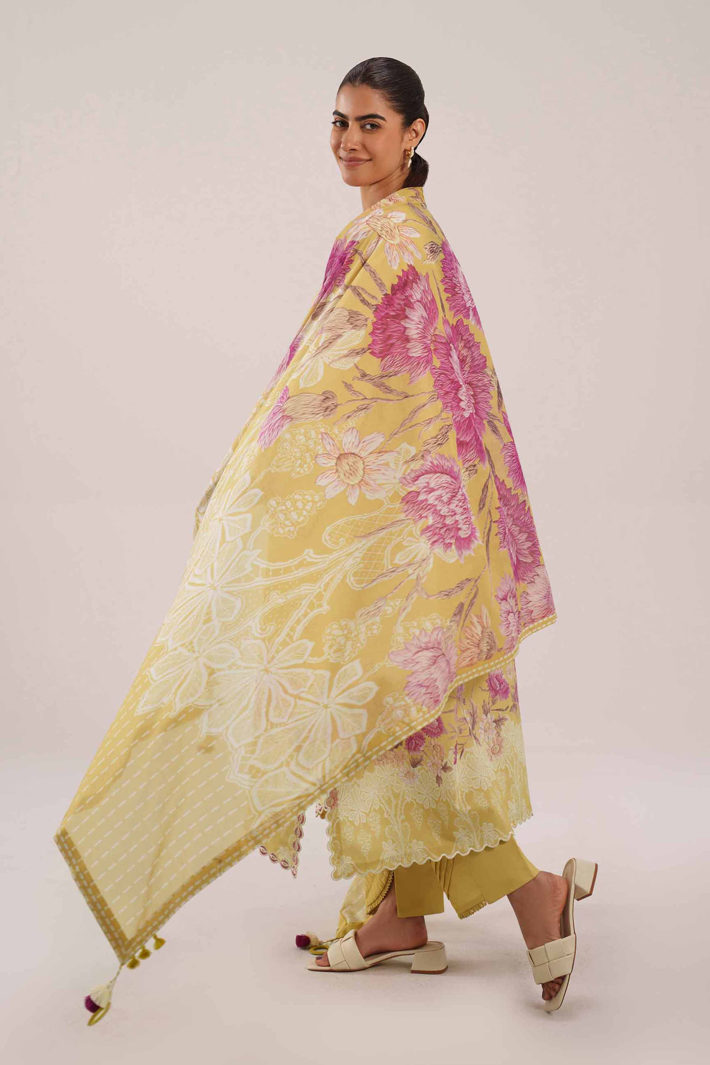 3 Piece - Digital Printed Embroidered Suit - 42601109 for Women - Unstitched Collection | Nishat | Shop Online