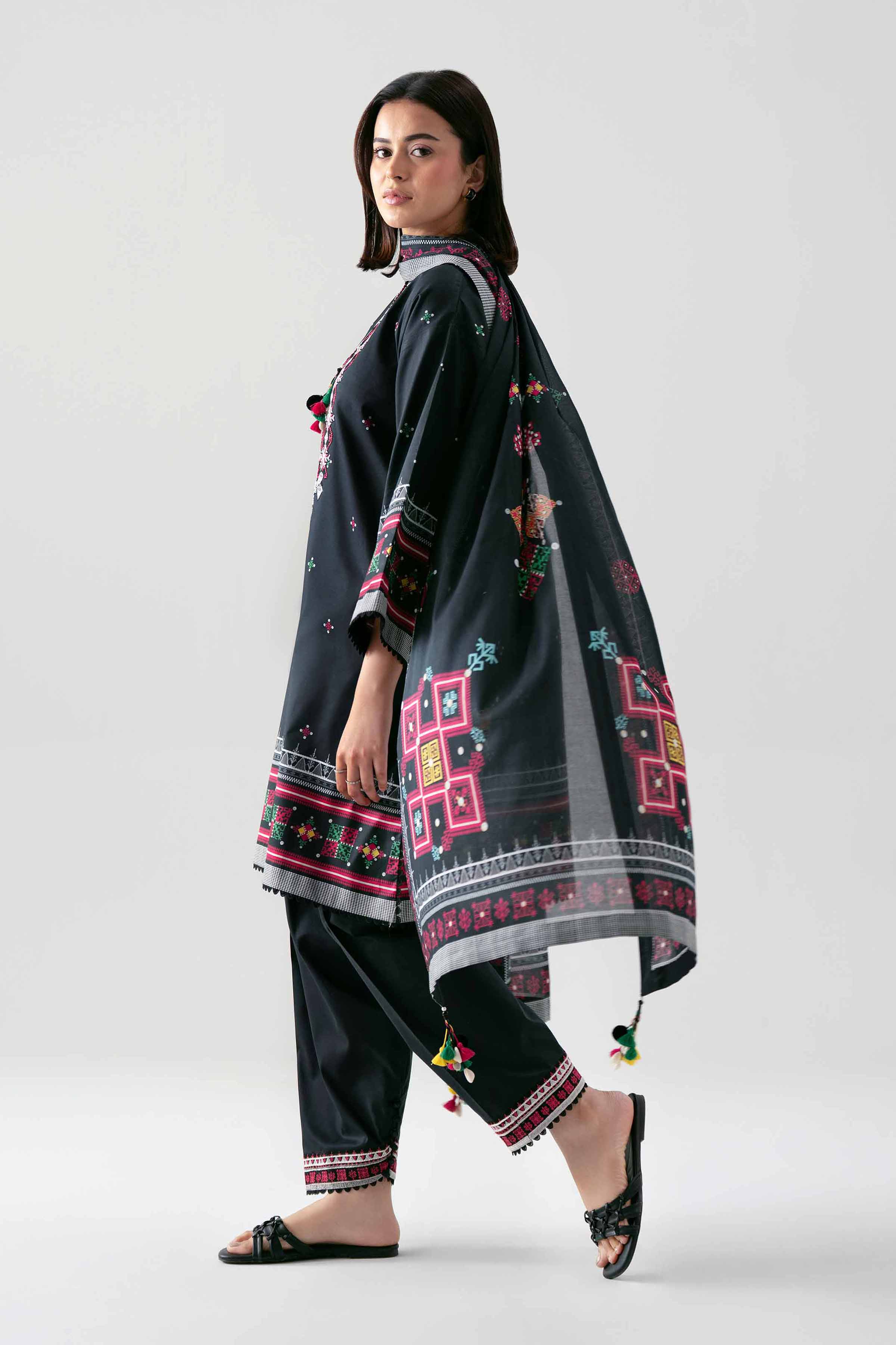 3 Piece - Digital Printed Embroidered Suit - 42601110 for Women - Unstitched Collection | Nishat | Shop Online