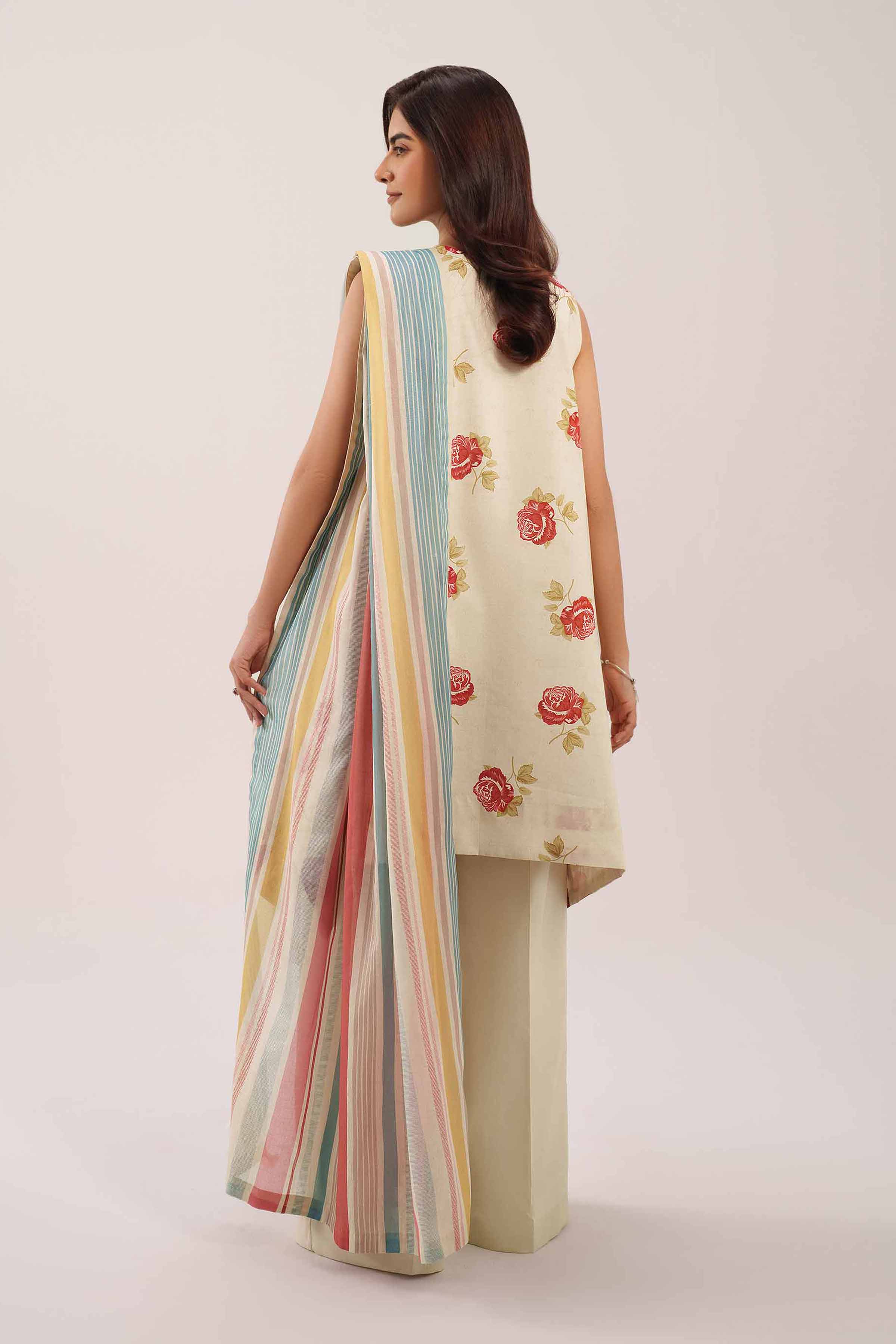 3 Piece - Printed Suit - 42601122 for Women - Unstitched Collection | Nishat | Shop Online