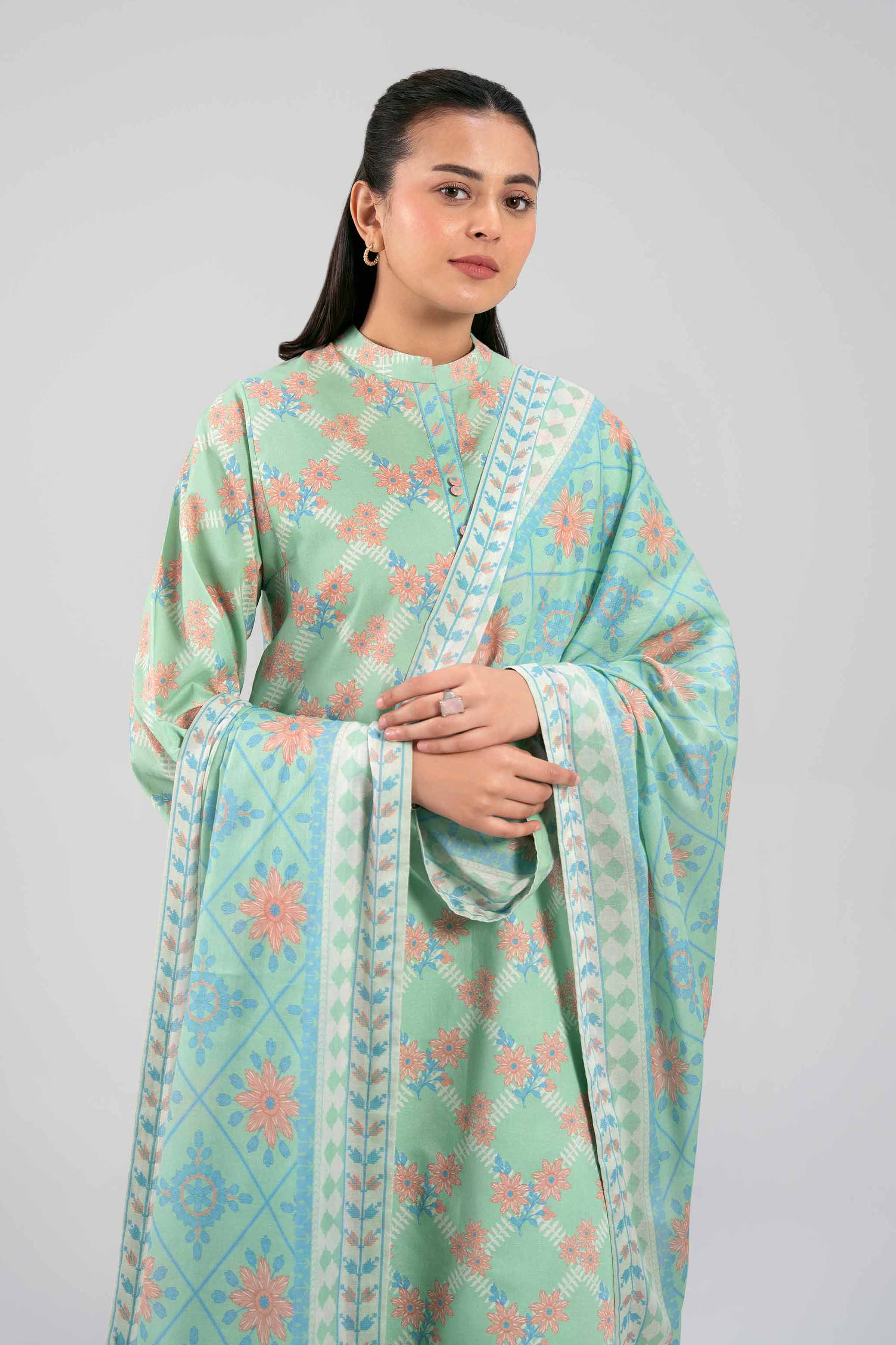 3 Piece - Printed Suit - 42601129 for Women - Unstitched Collection | Nishat | Shop Online