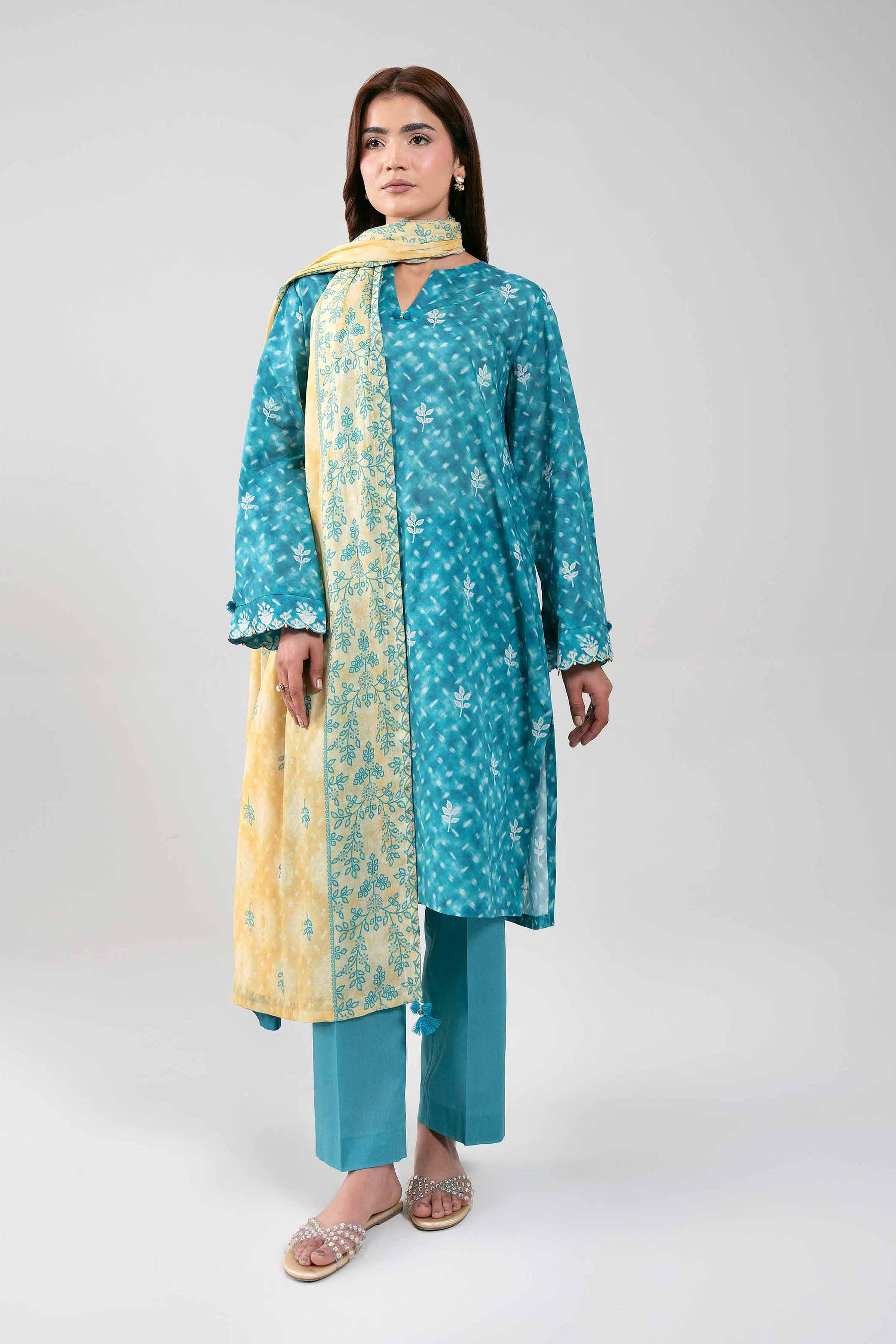 3 Piece - Printed Suit - 42601134 for Women - Unstitched Collection | Nishat | Shop Online
