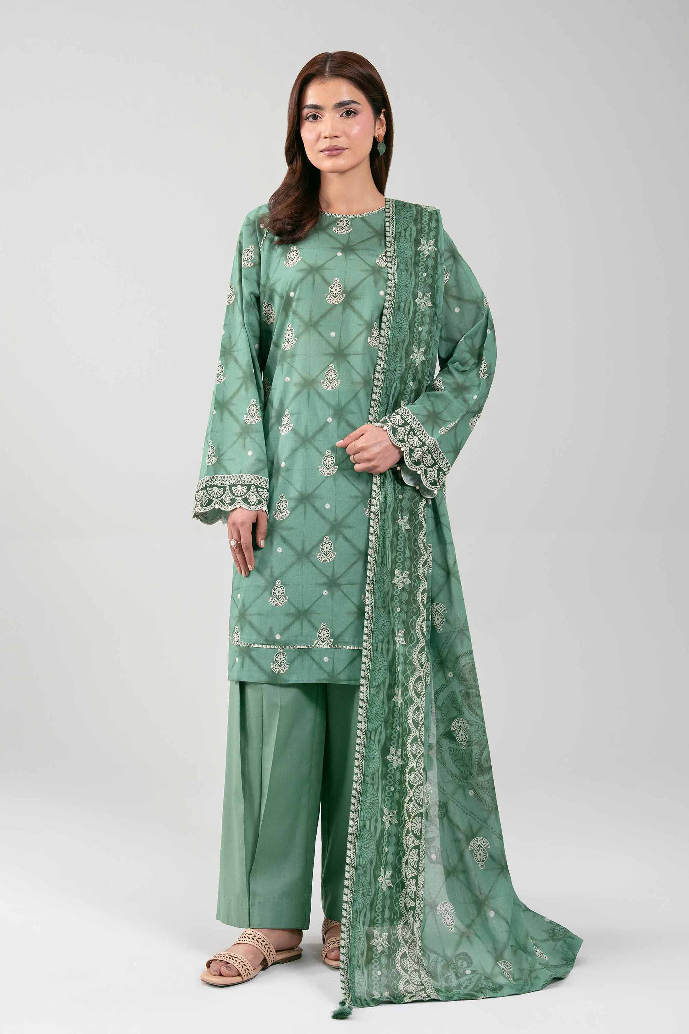 3 Piece - Printed Suit - 42601136 for Women - Unstitched Collection | Nishat | Shop Online
