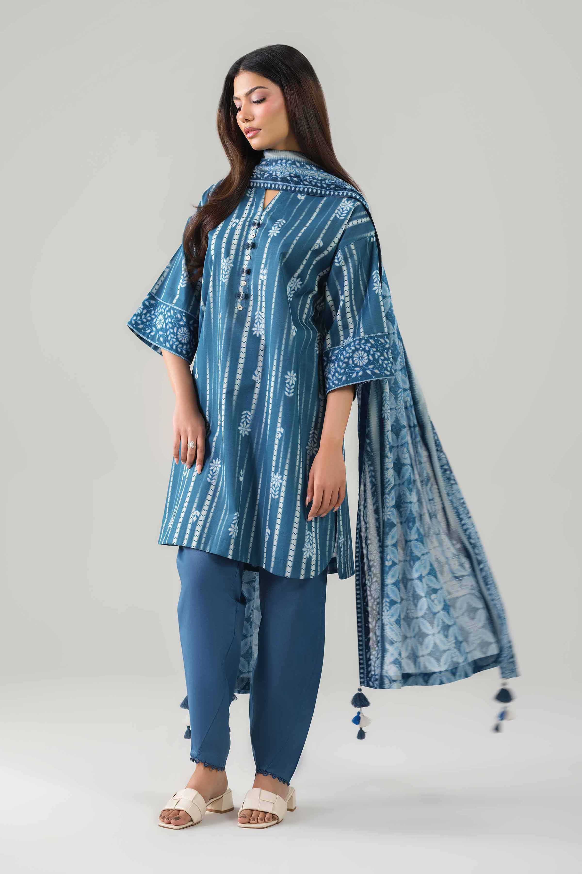 3 Piece - Printed Suit - 42601137 for Women - Unstitched Collection | Nishat | Shop Online