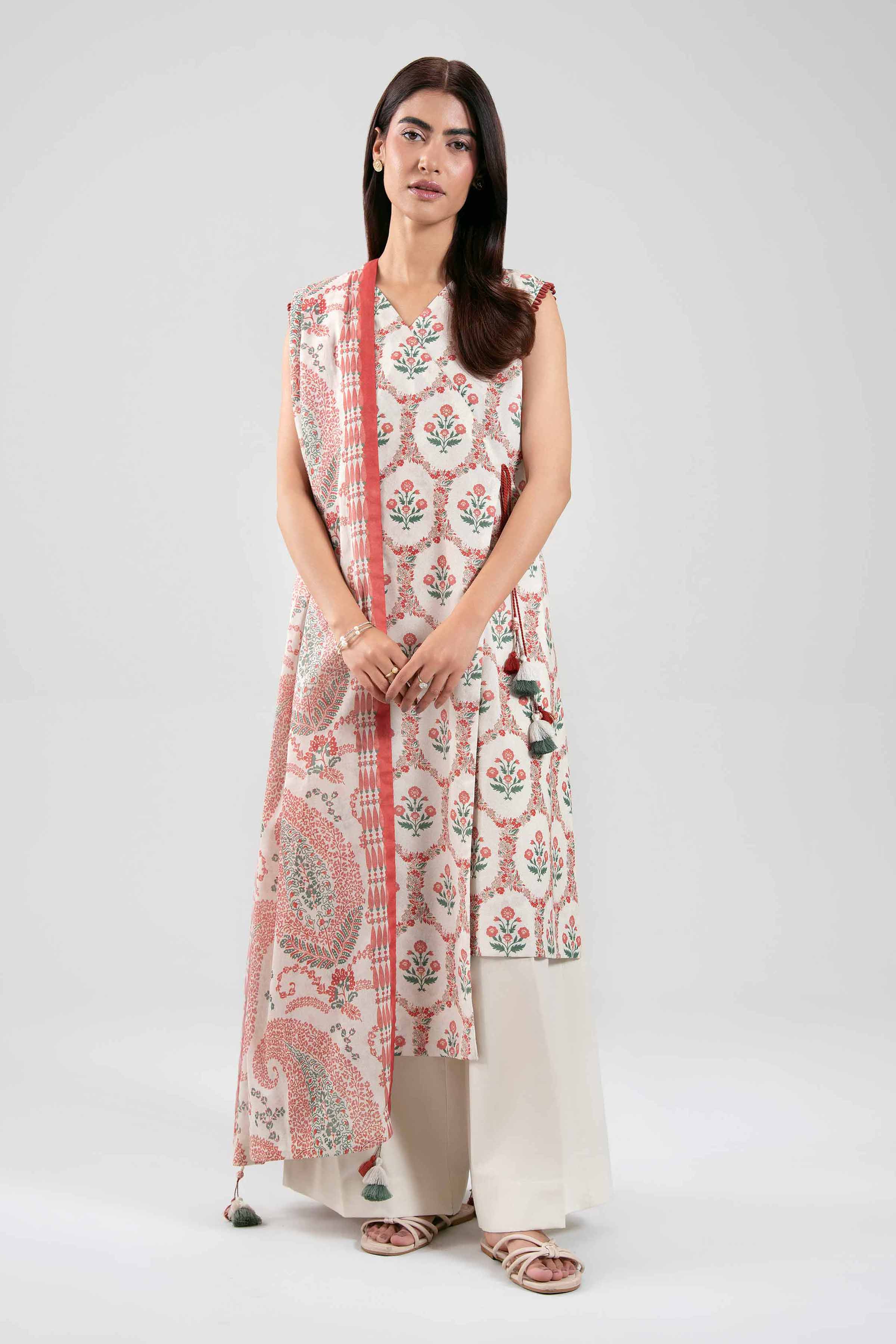 3 Piece - Printed Suit - 42601138 for Women - Unstitched Collection | Nishat | Shop Online