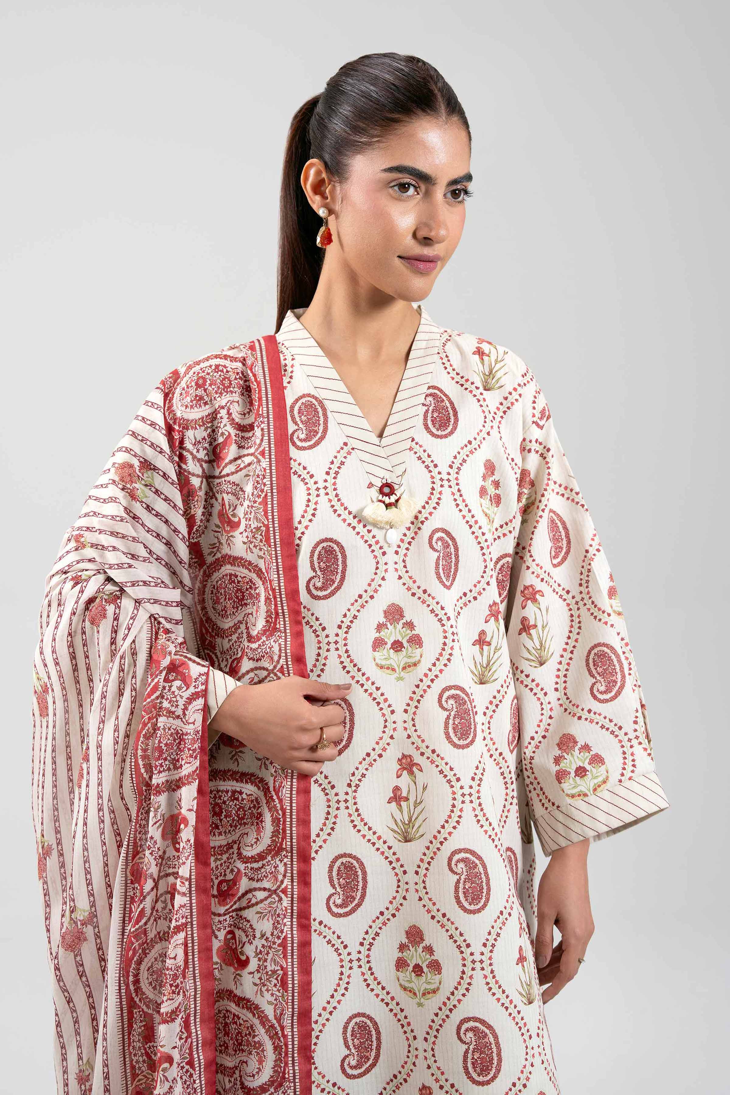 3 Piece - Printed Suit - 42601139 for Women - Unstitched Collection | Nishat | Shop Online