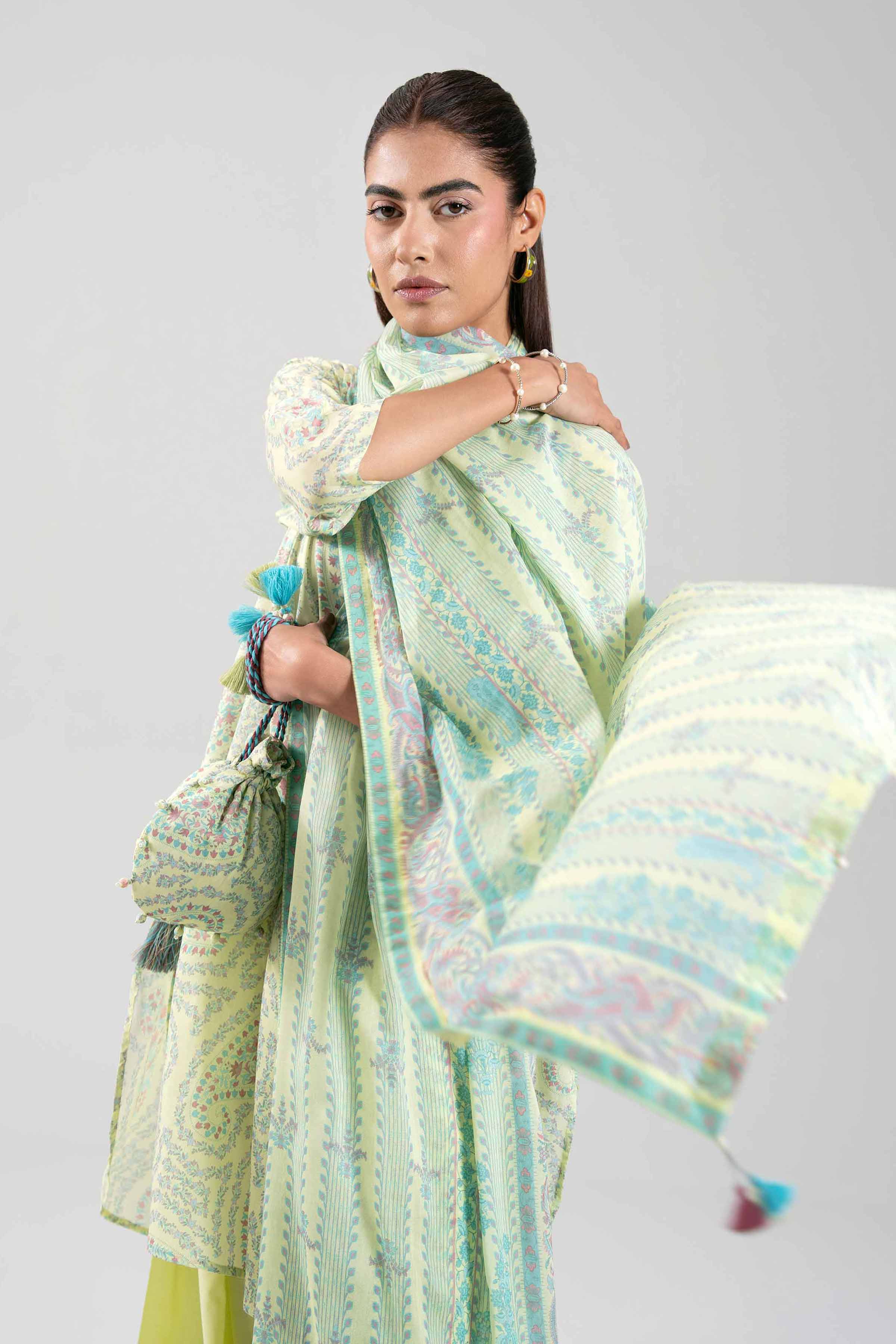 3 Piece - Printed Suit - 42601140 for Women - Unstitched Collection | Nishat | Shop Online