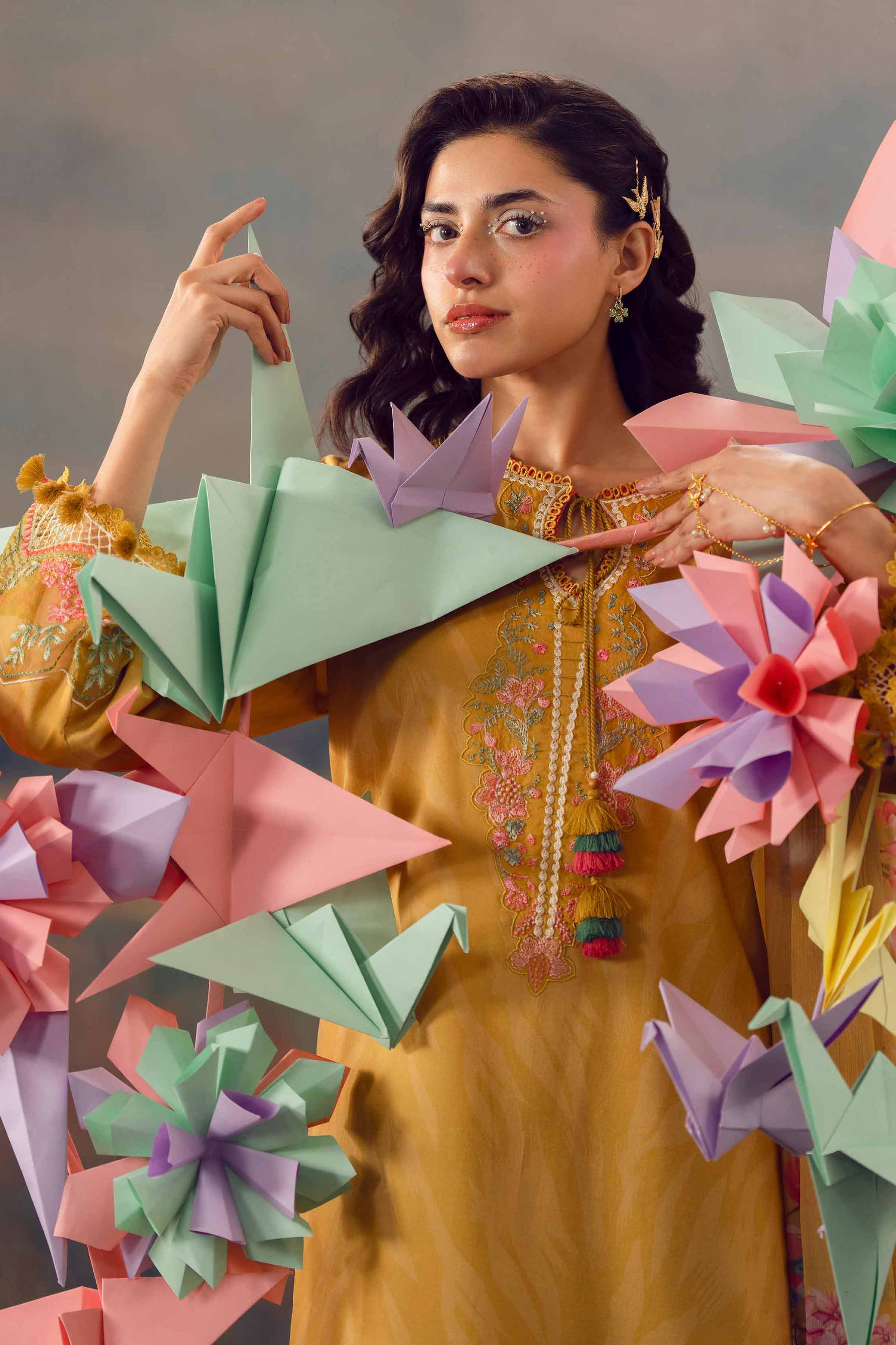 3 Piece - Digital Printed Embroidered Suit - 42601145