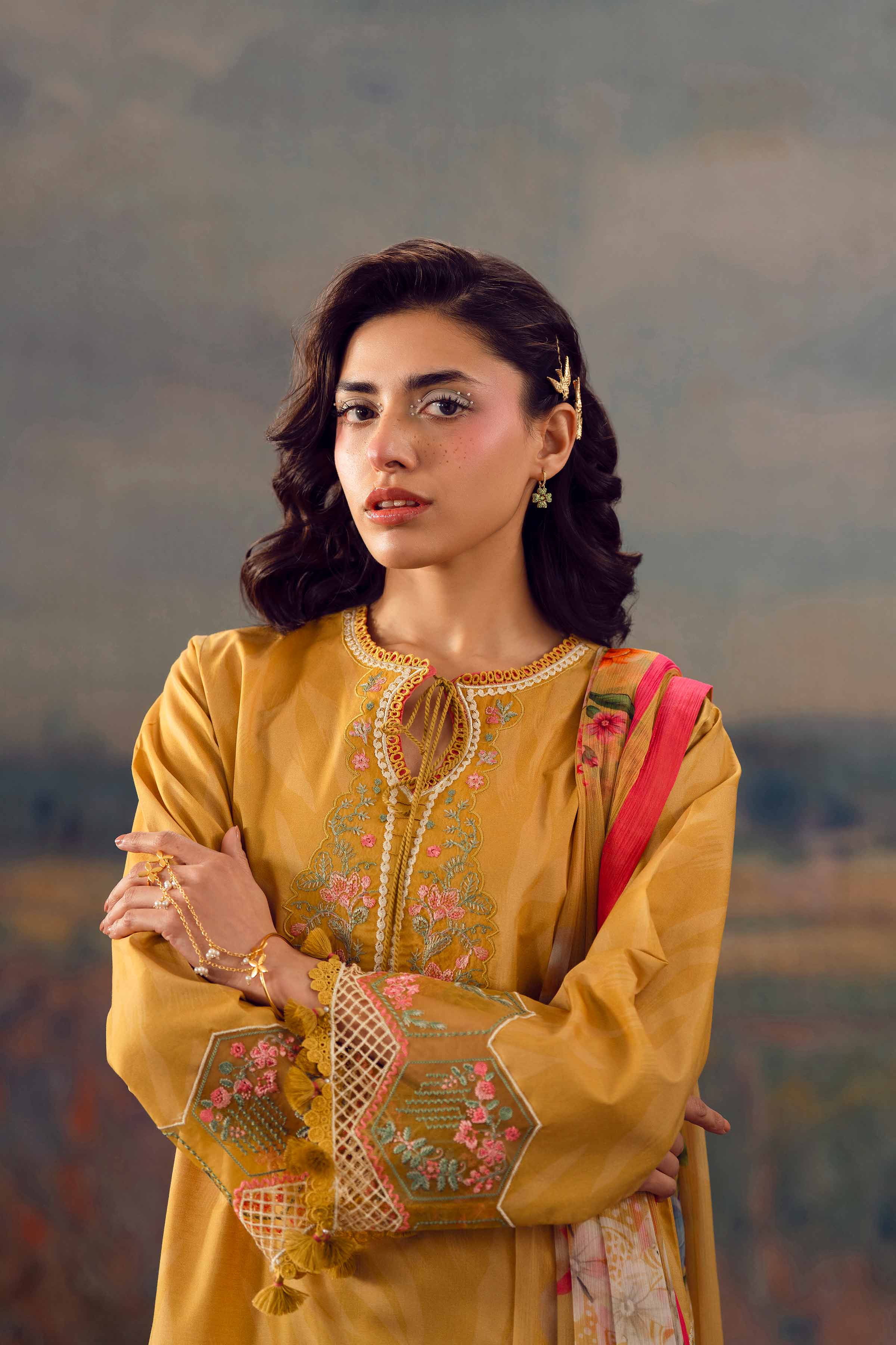 3 Piece - Digital Printed Embroidered Suit - 42601145 for Women - Unstitched Collection | Nishat | Shop Online