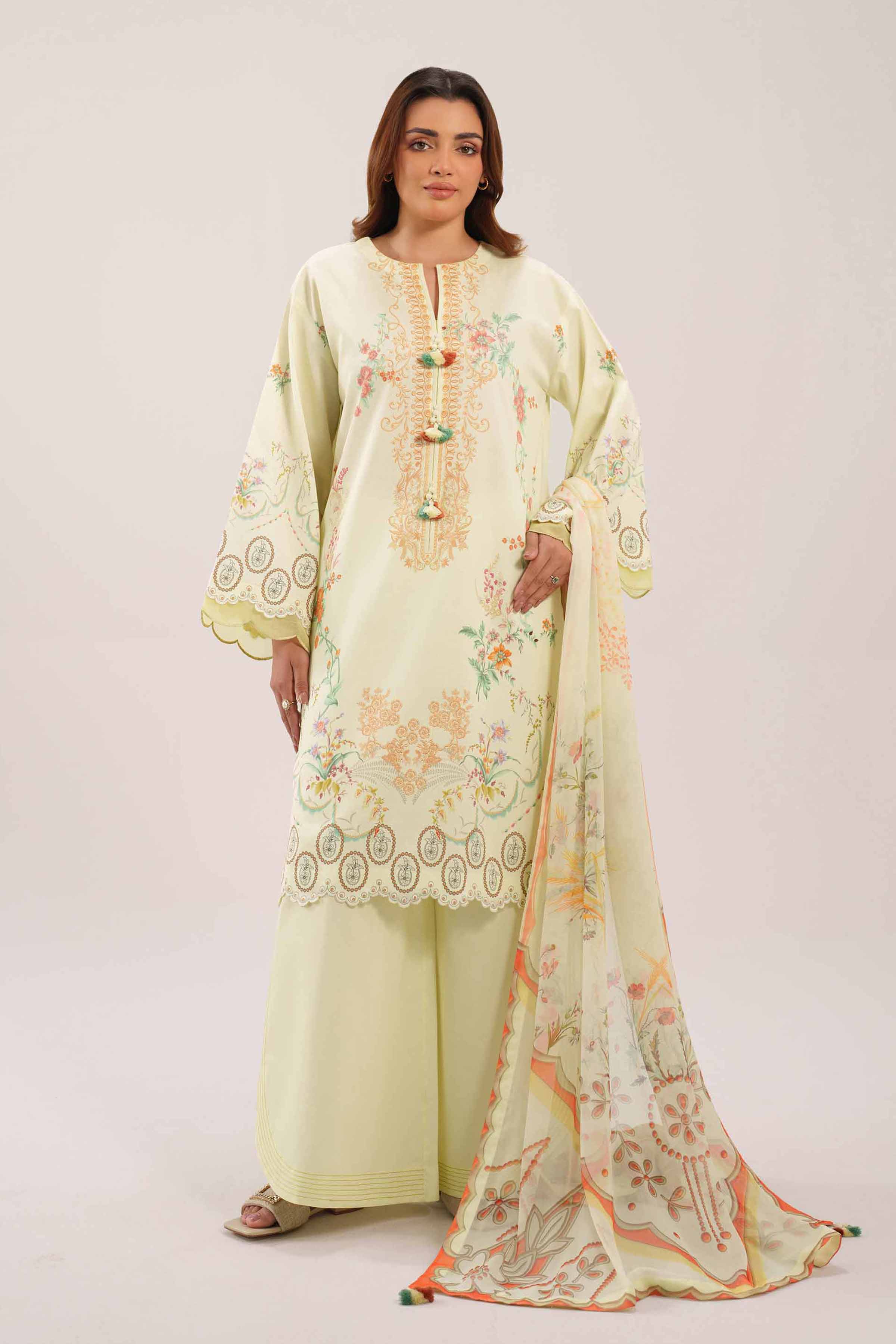 3 Piece - Digital Printed Suit - 42601151 for Women - Unstitched Collection | Nishat | Shop Online