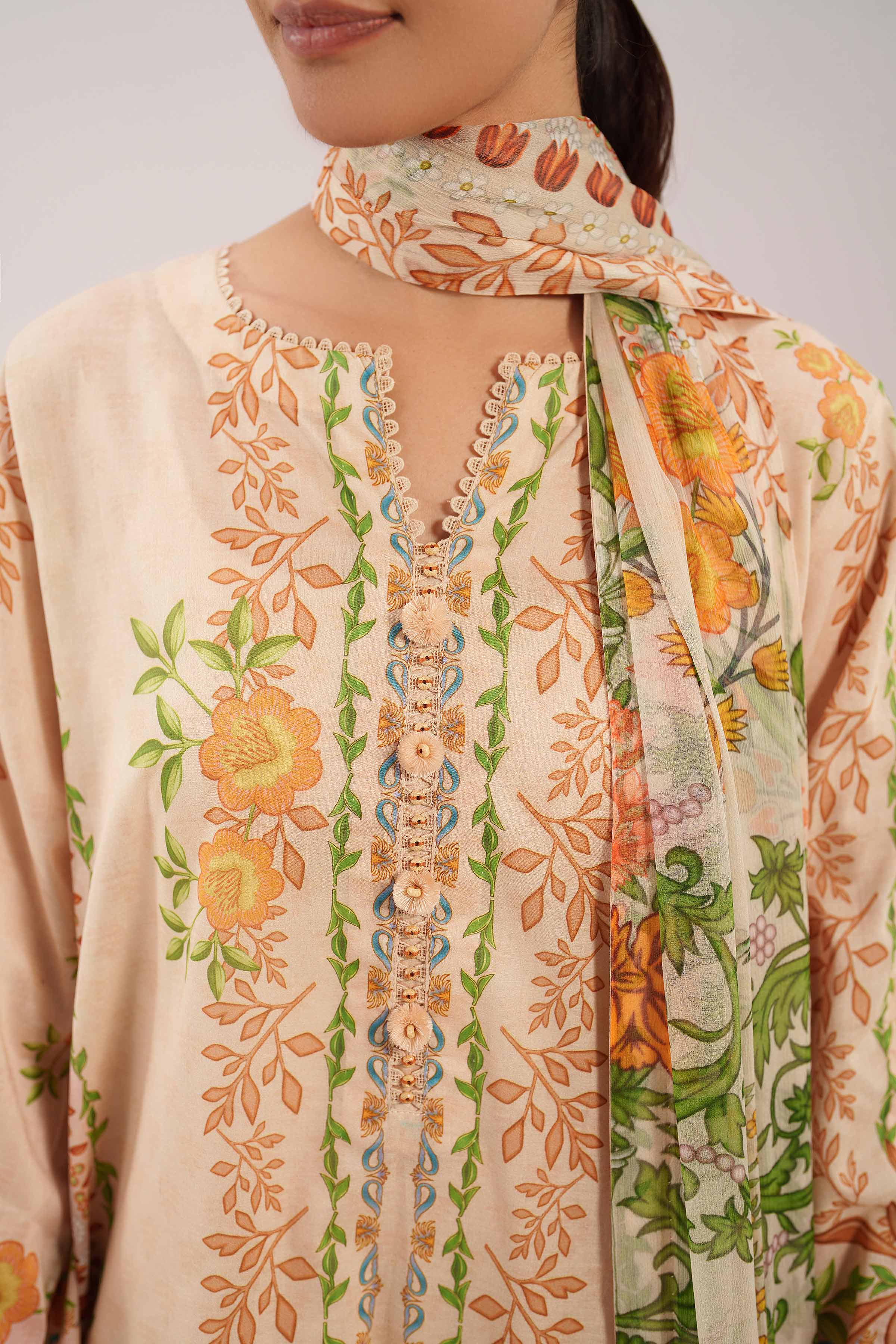 3 Piece - Digital Printed Suit - 42601157 for Women - Unstitched Collection | Nishat | Shop Online