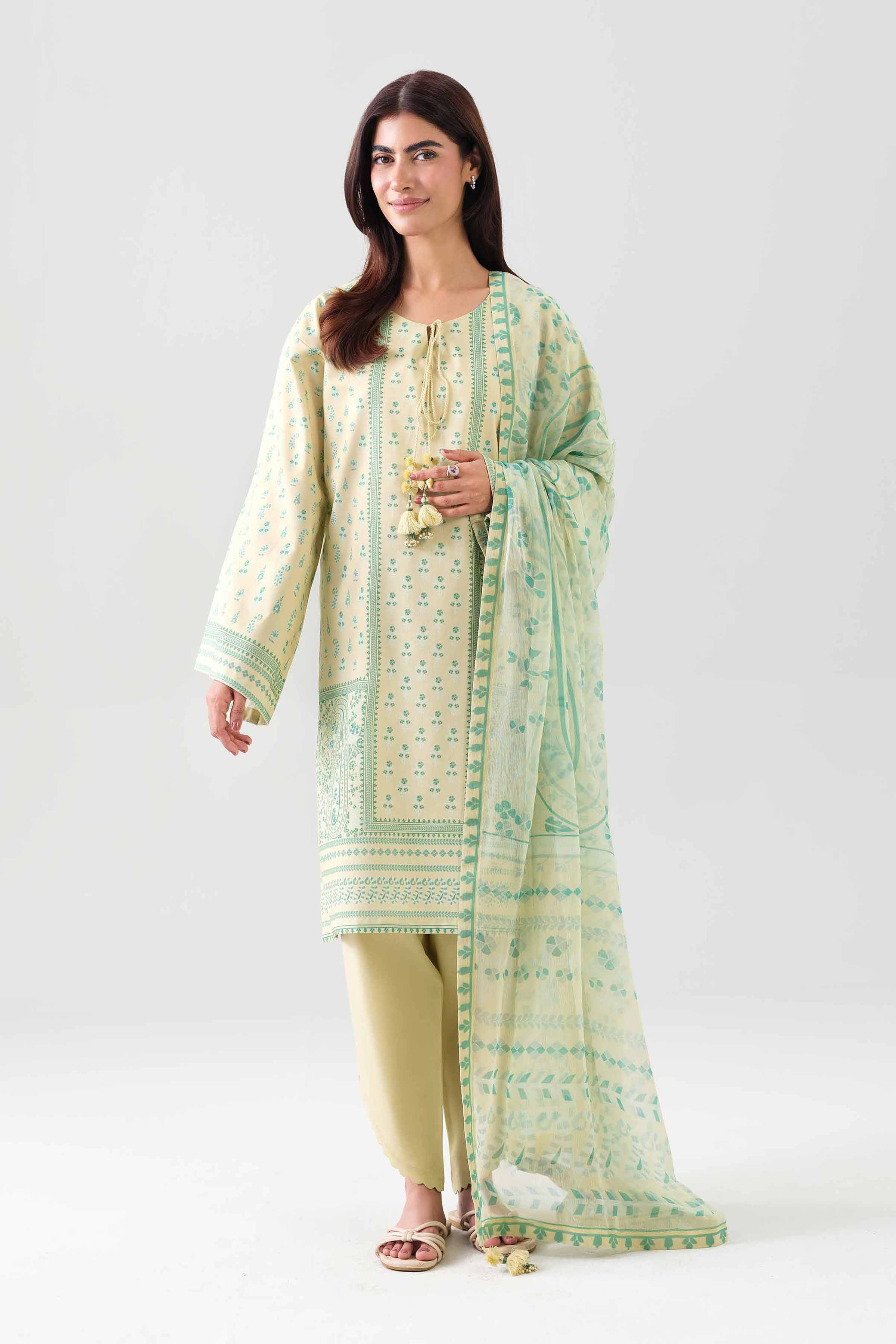 3 Piece - Digital Printed Suit - 42601160 for Women - Unstitched Collection | Nishat | Shop Online