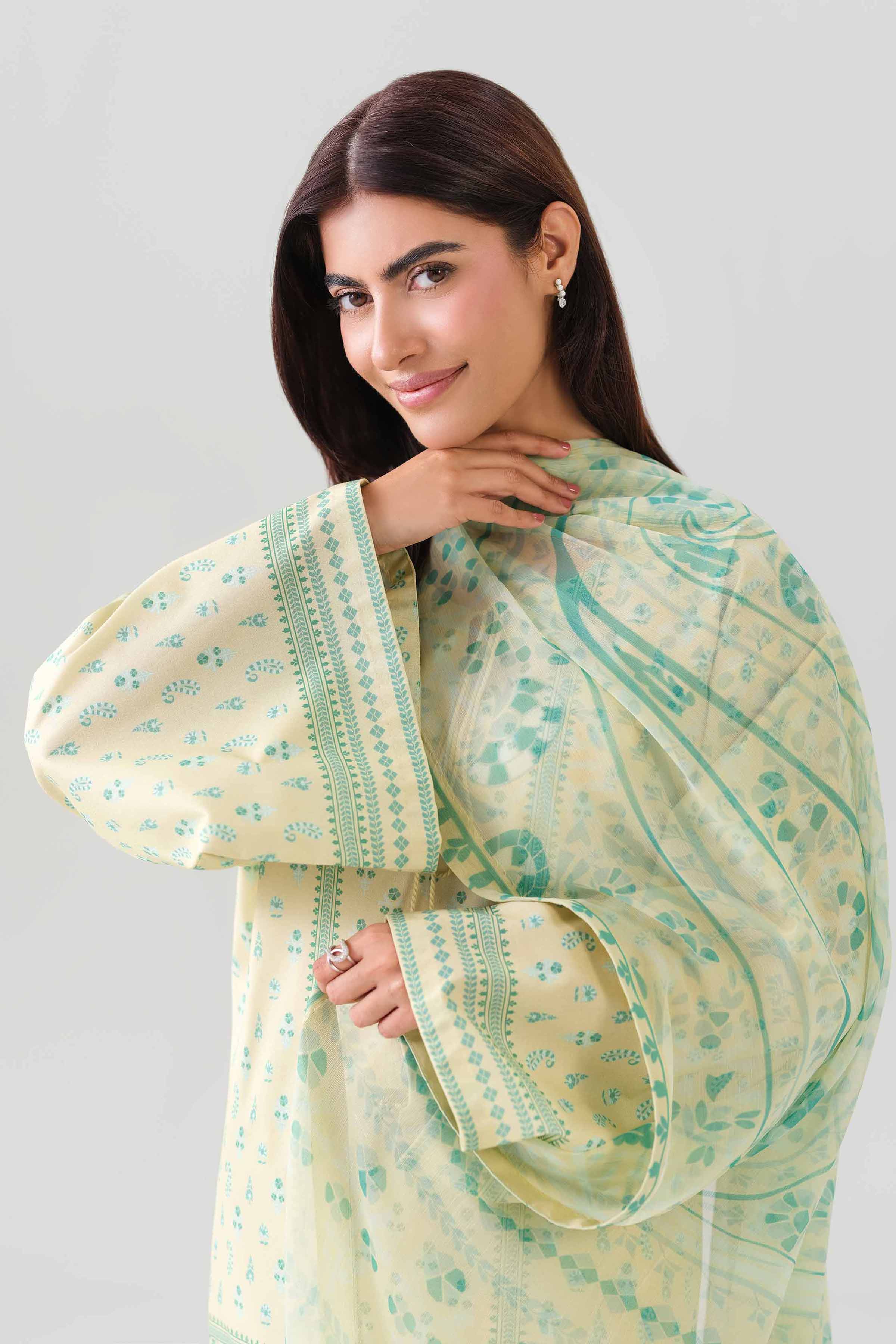 3 Piece - Digital Printed Suit - 42601160 for Women - Unstitched Collection | Nishat | Shop Online