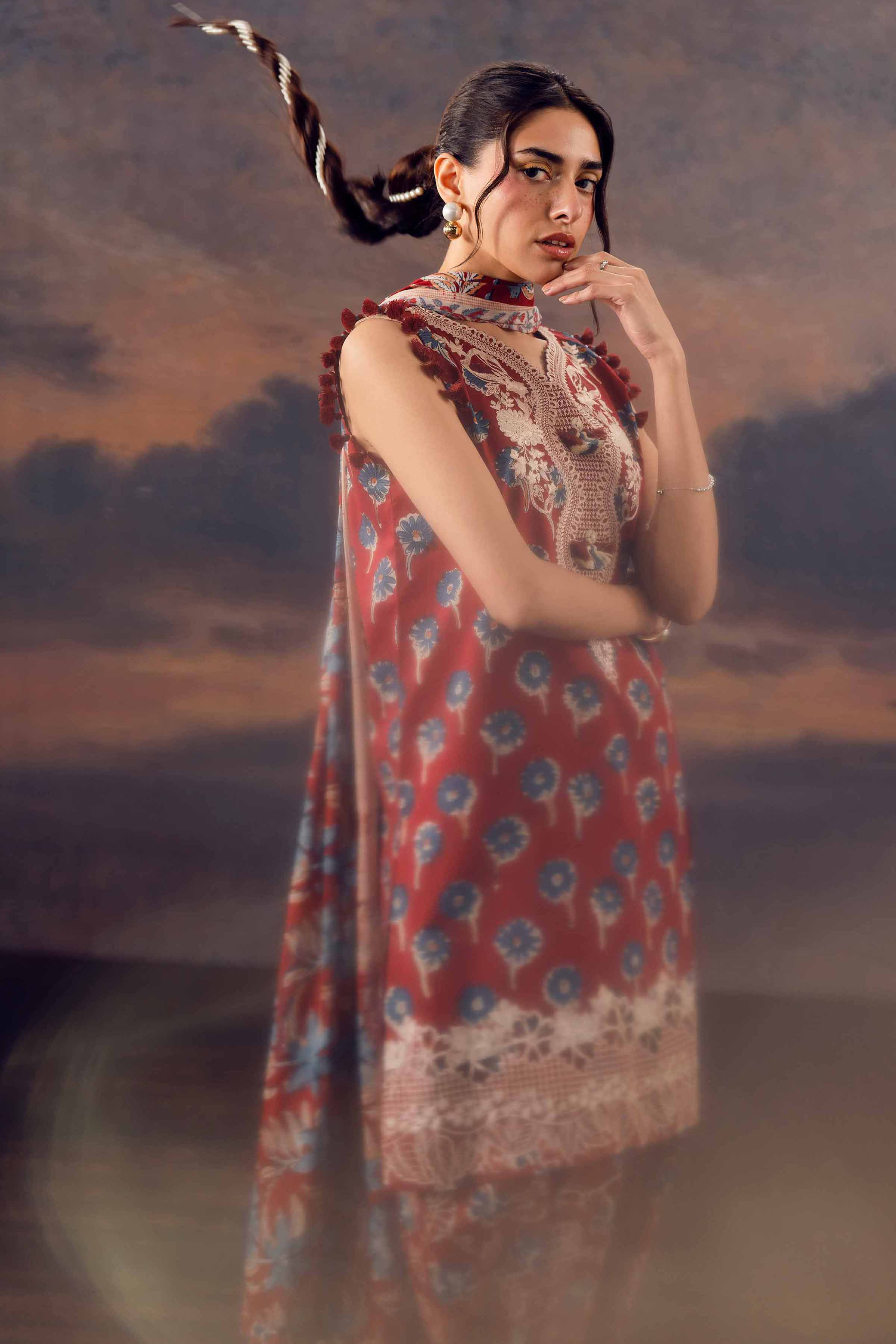 3 Piece - Printed Embroidered Suit - 42601165 for Women - Unstitched Collection | Nishat | Shop Online