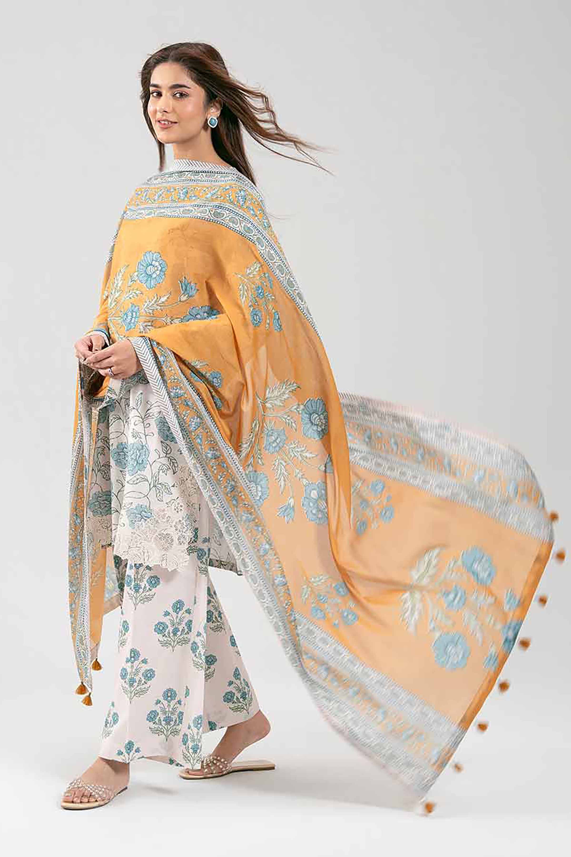 3 Piece - Printed Embroidered Suit - 42601166 for Women - Unstitched Collection | Nishat | Shop Online