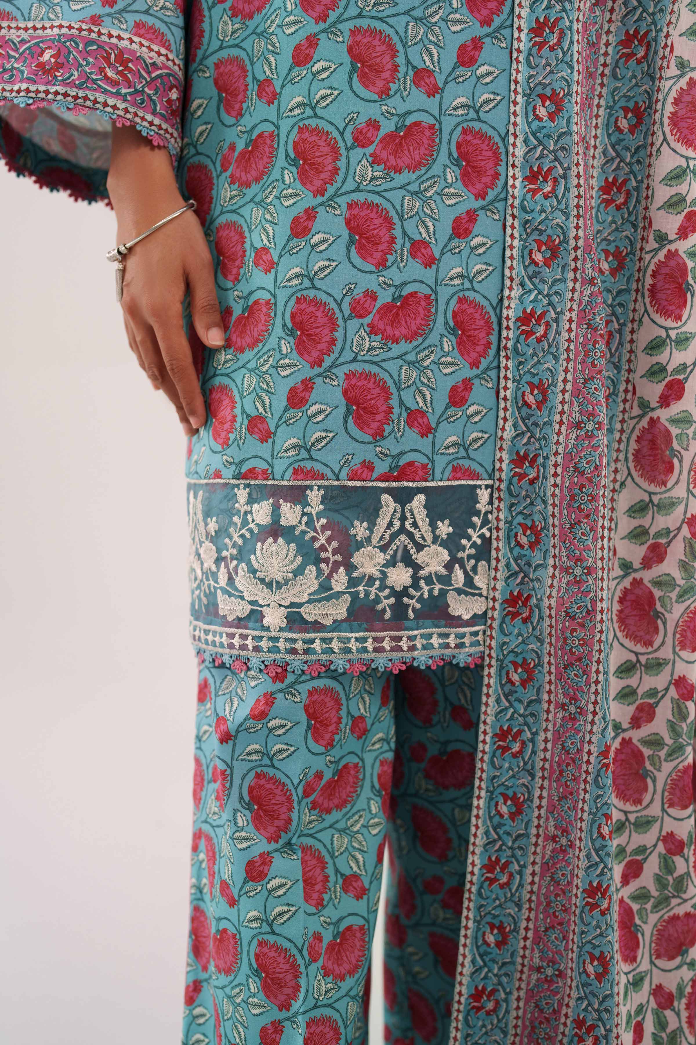 3 Piece - Printed Embroidered Suit - 42601168 for Women - Unstitched Collection | Nishat | Shop Online