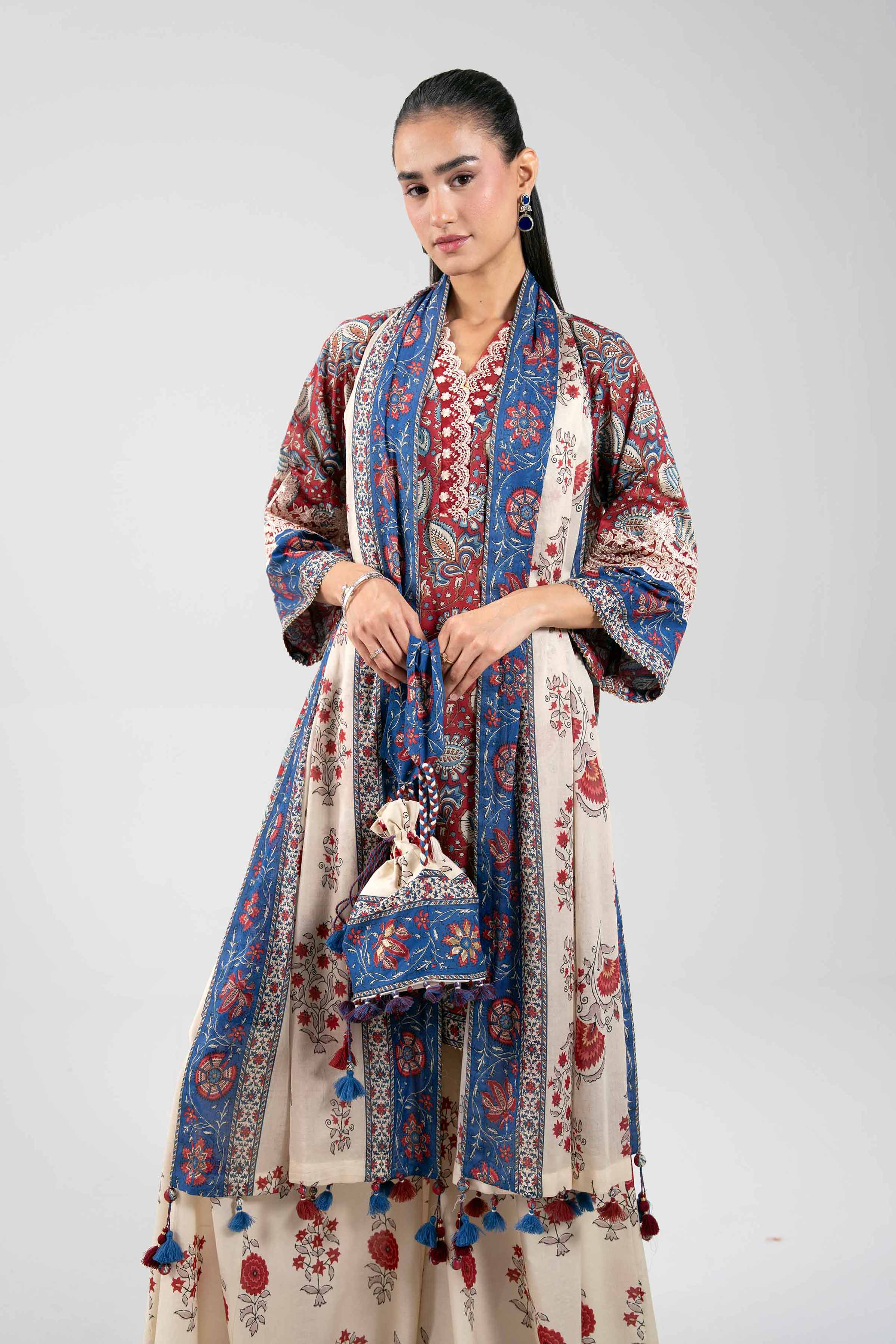 3 Piece - Printed Embroidered Suit - 42601170 for Women - Unstitched Collection | Nishat | Shop Online