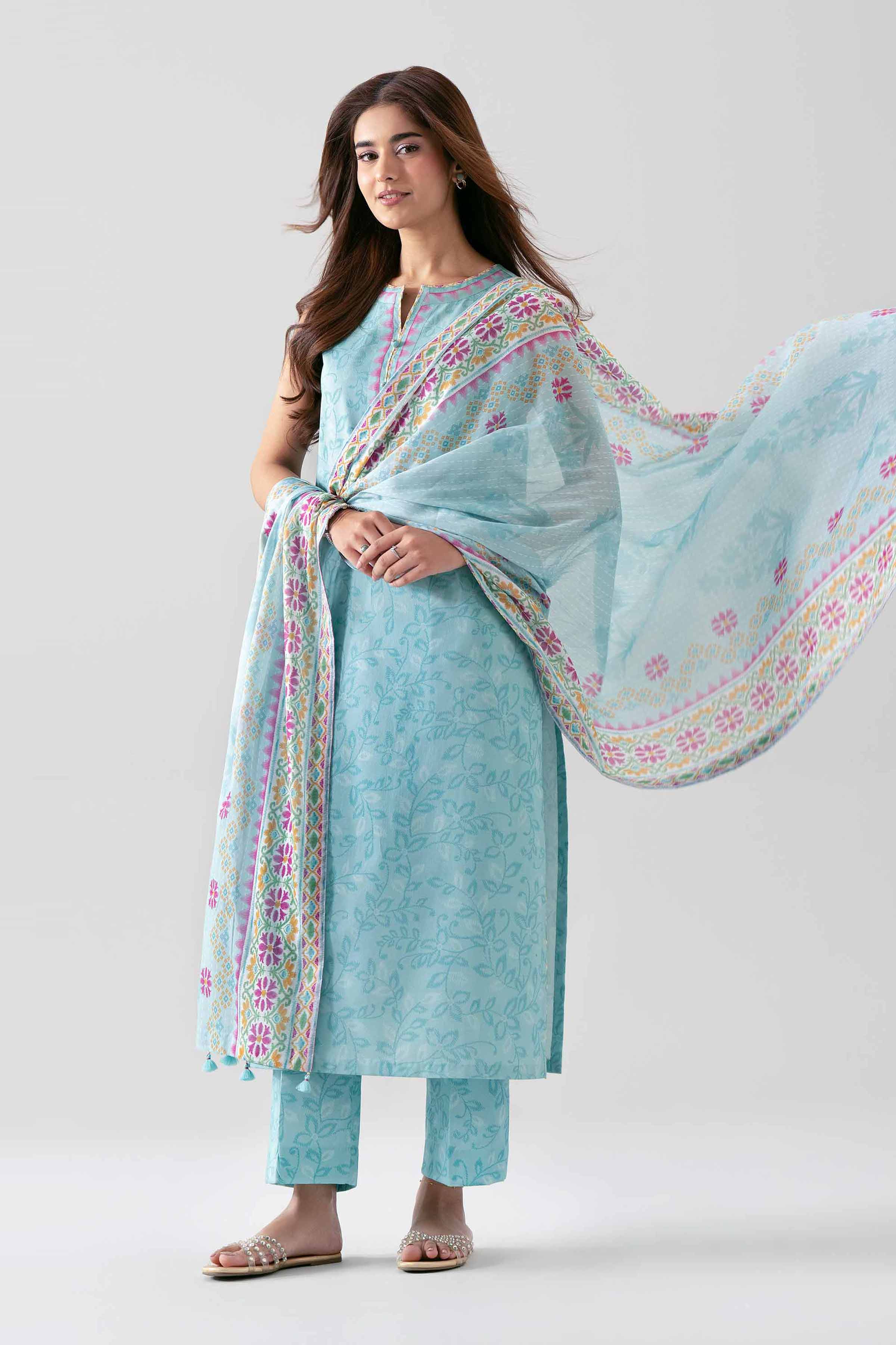 3 Piece - Printed Suit - 42601176 for Women - Unstitched Collection | Nishat | Shop Online