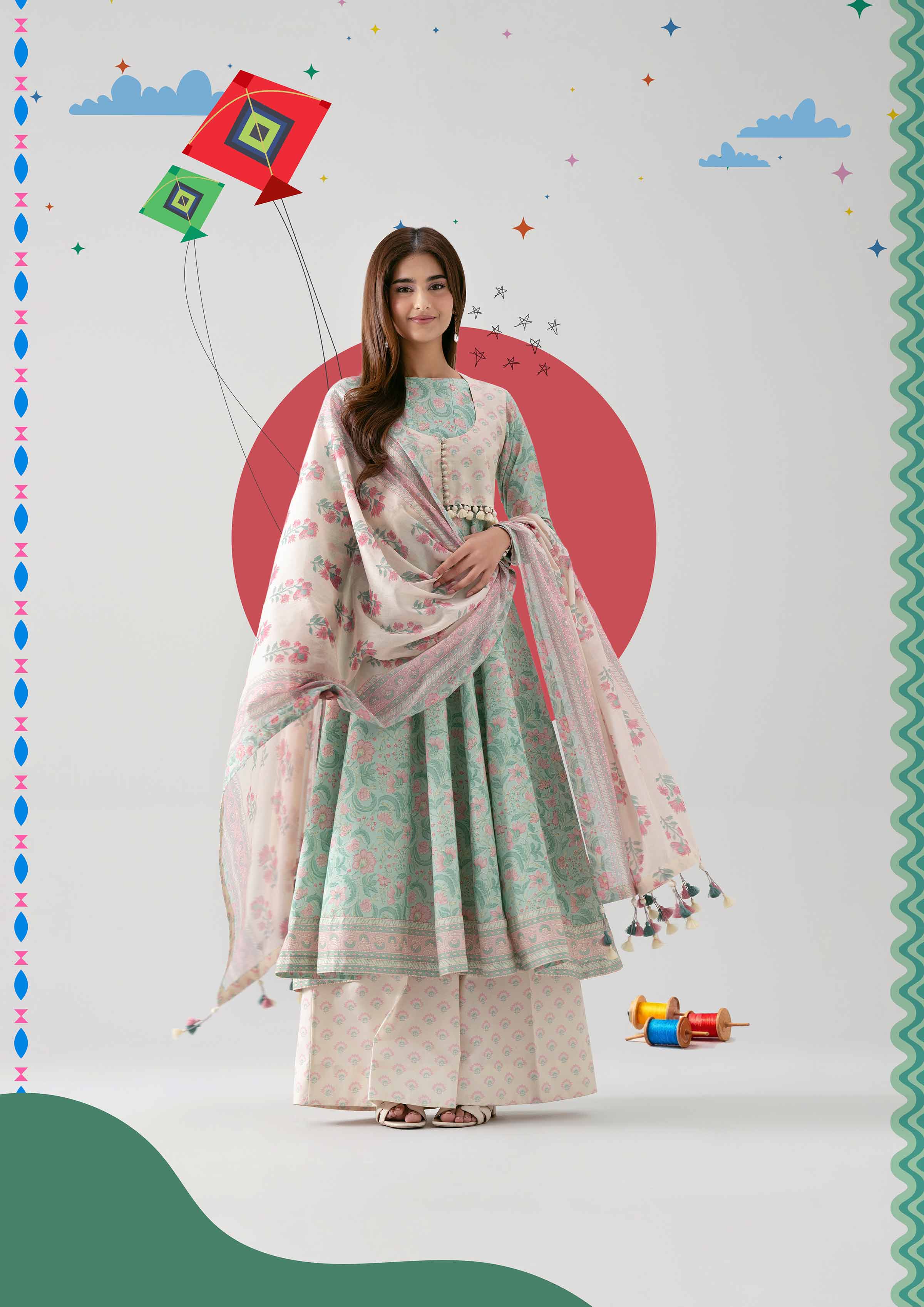 3 Piece - Printed Suit - 42601178